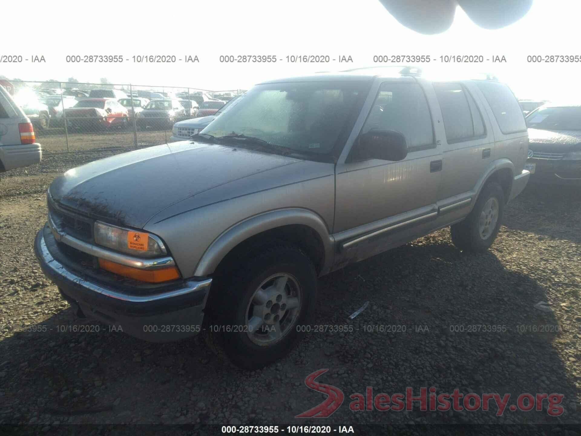 1GNDT13W112151148 2001 CHEVROLET BLAZER