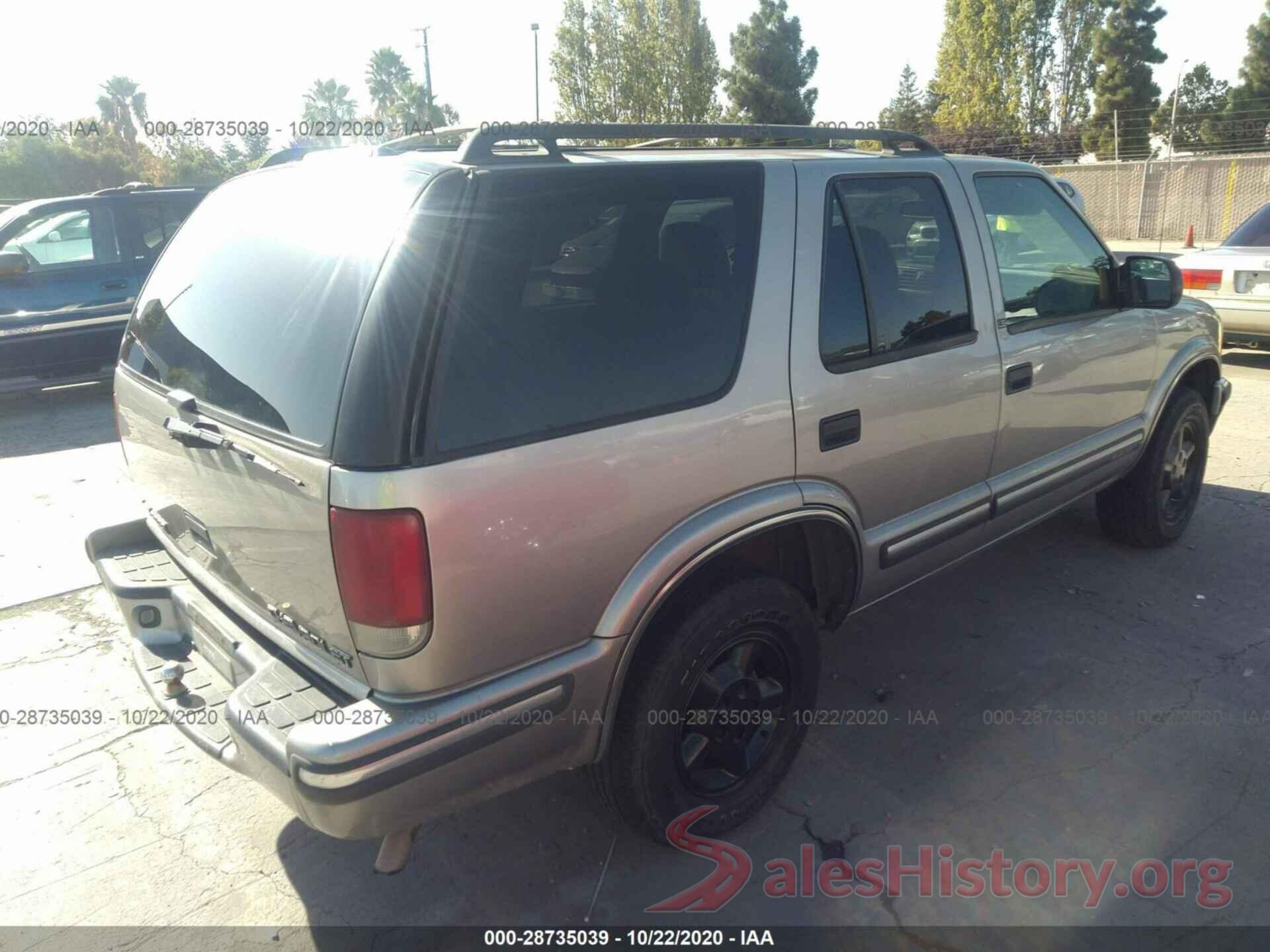 1GNDT13W1X2207632 1999 CHEVROLET BLAZER