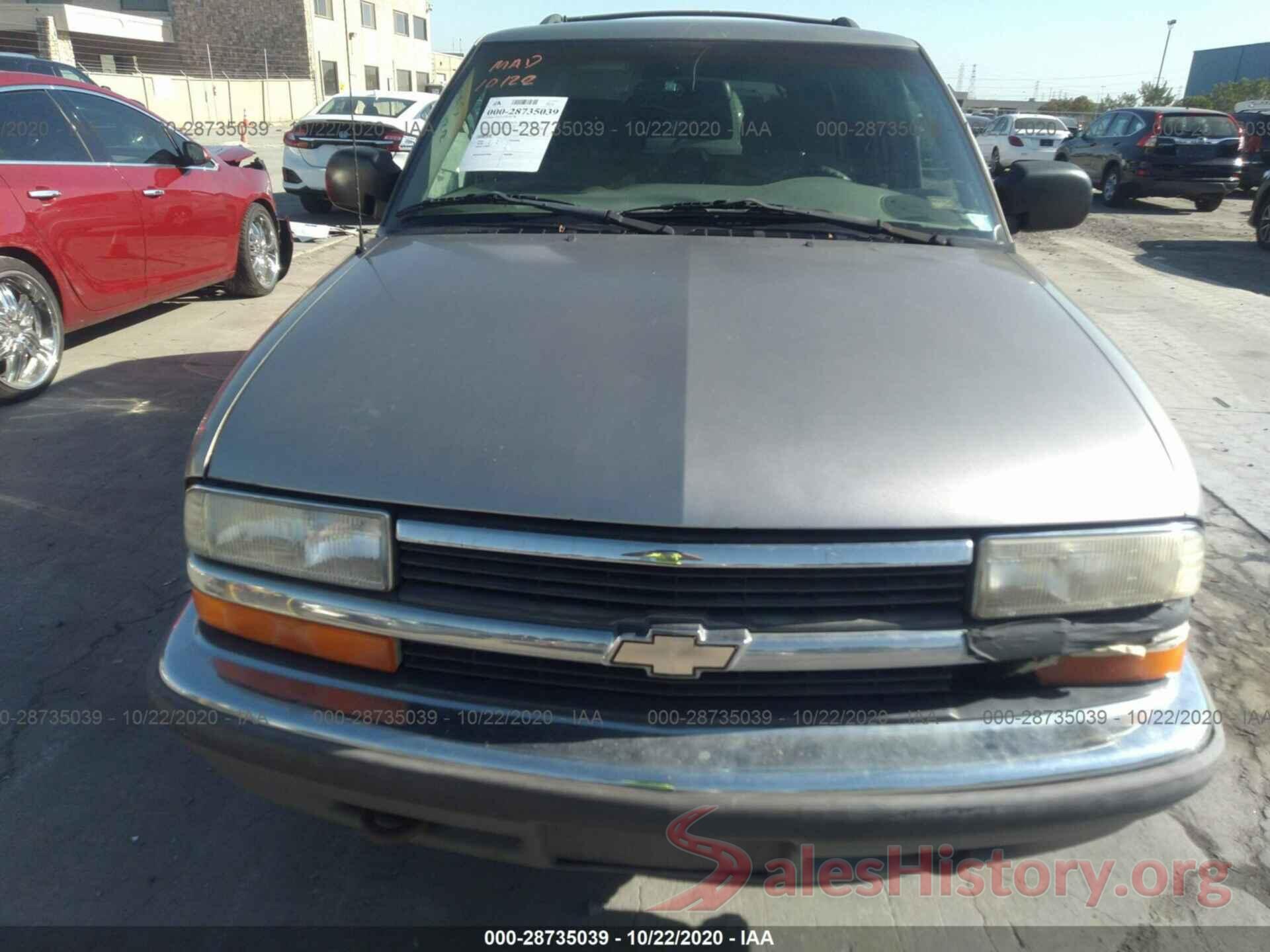 1GNDT13W1X2207632 1999 CHEVROLET BLAZER