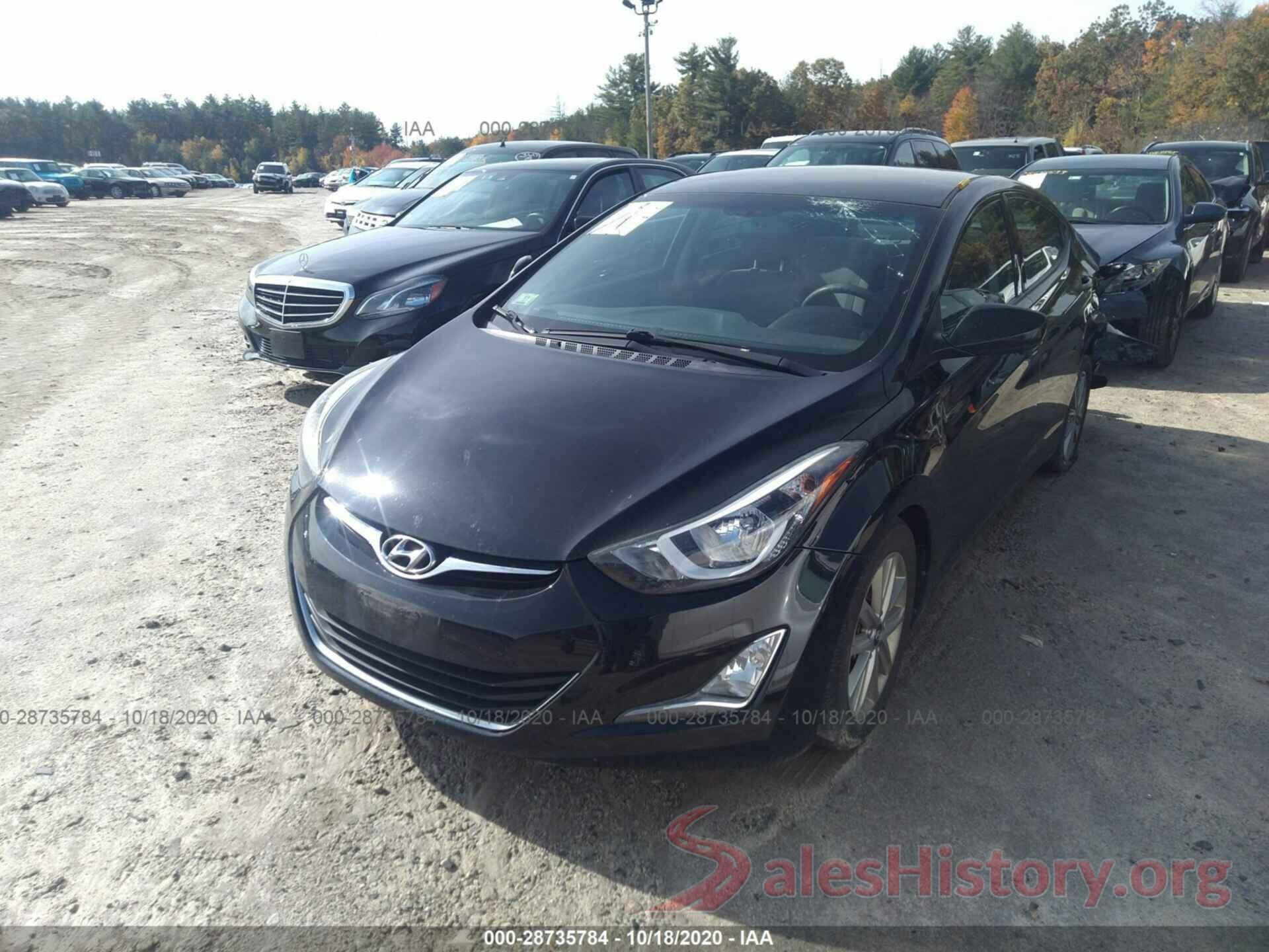 5NPDH4AE8GH709381 2016 HYUNDAI ELANTRA