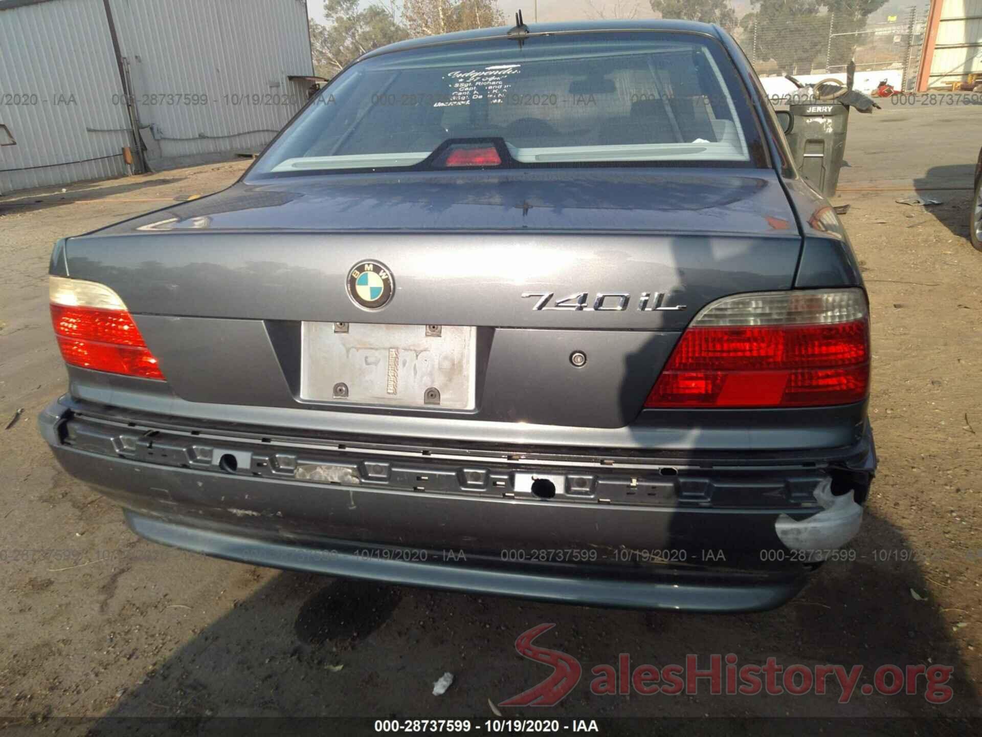 WBAGH83421DP20086 2001 BMW 7 SERIES