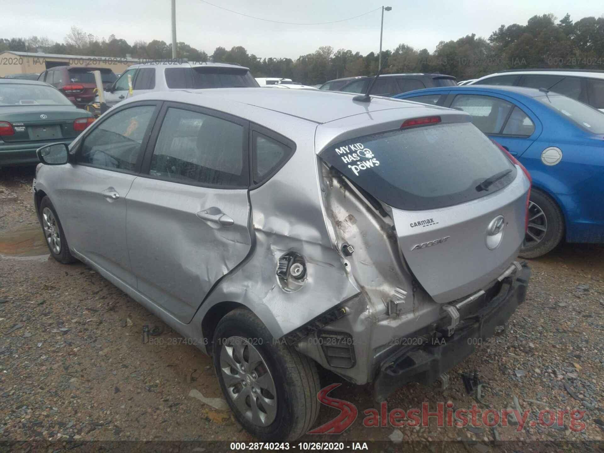 KMHCT5AE9GU239234 2016 HYUNDAI ACCENT