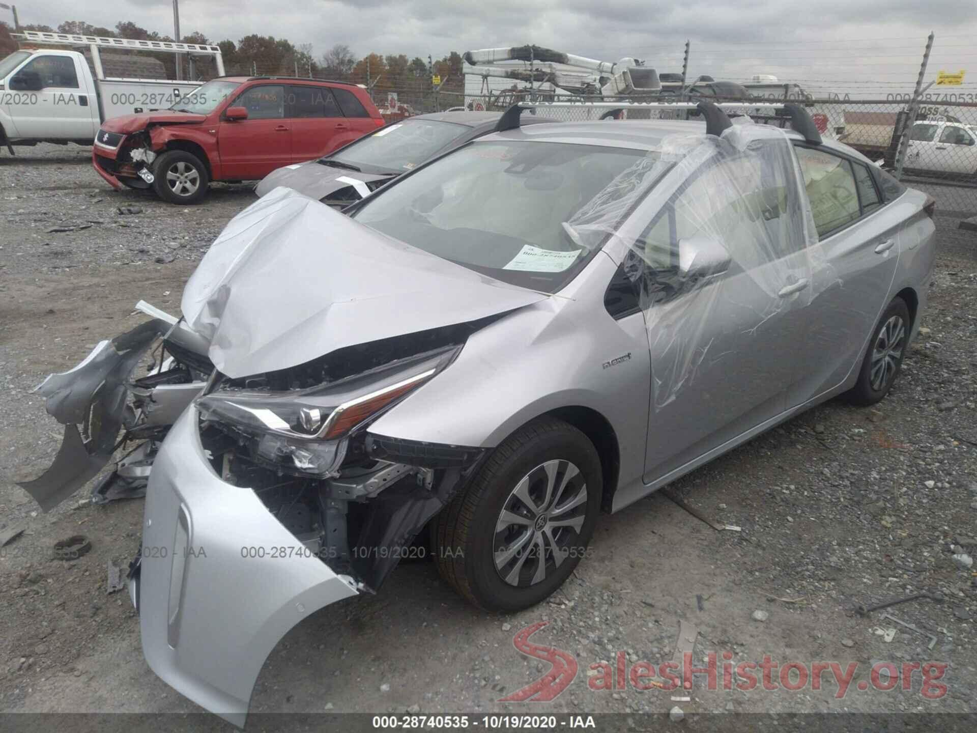 JTDL9RFUXL3017943 2020 TOYOTA PRIUS