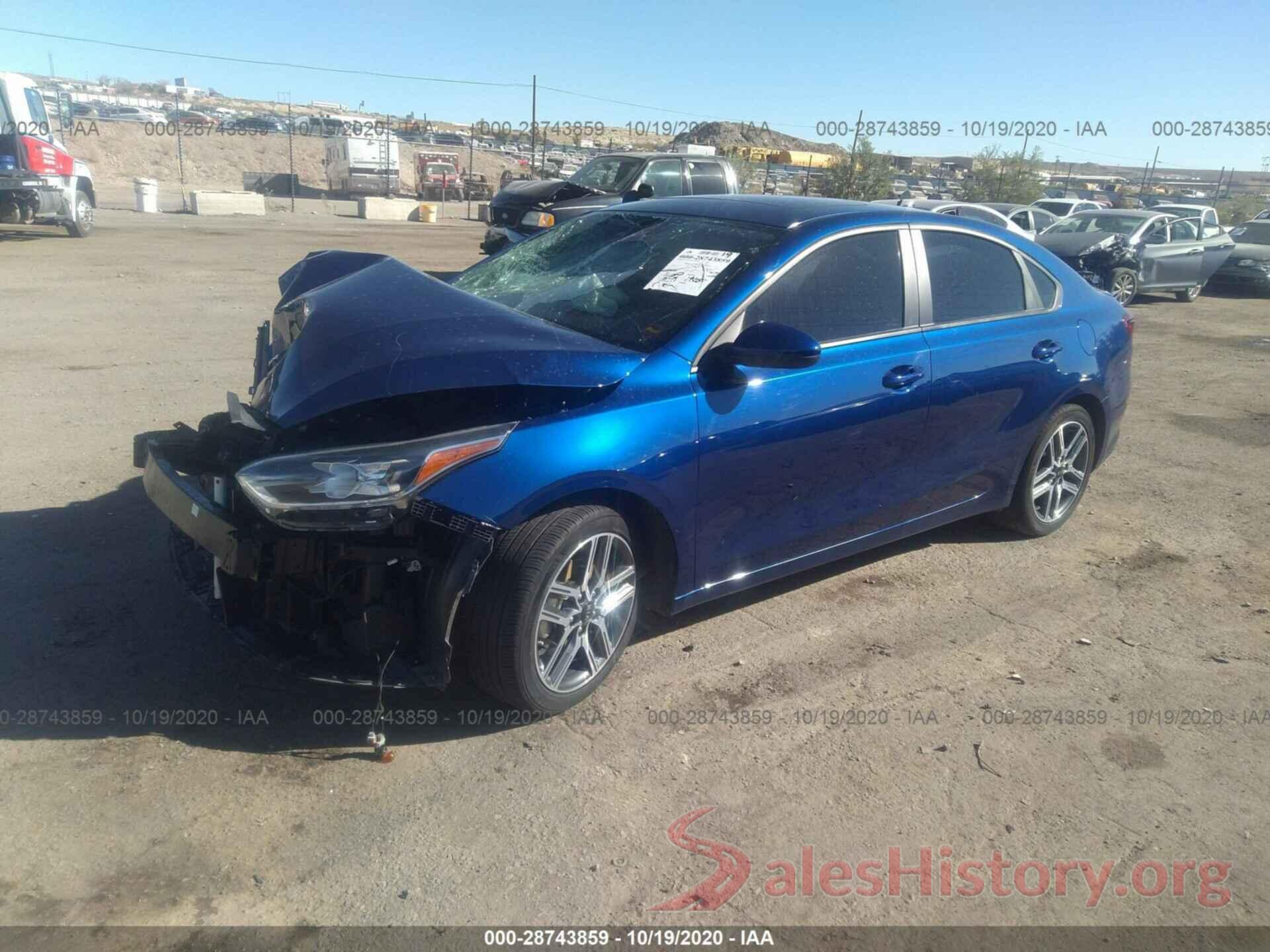 3KPF34ADXKE106167 2019 KIA FORTE