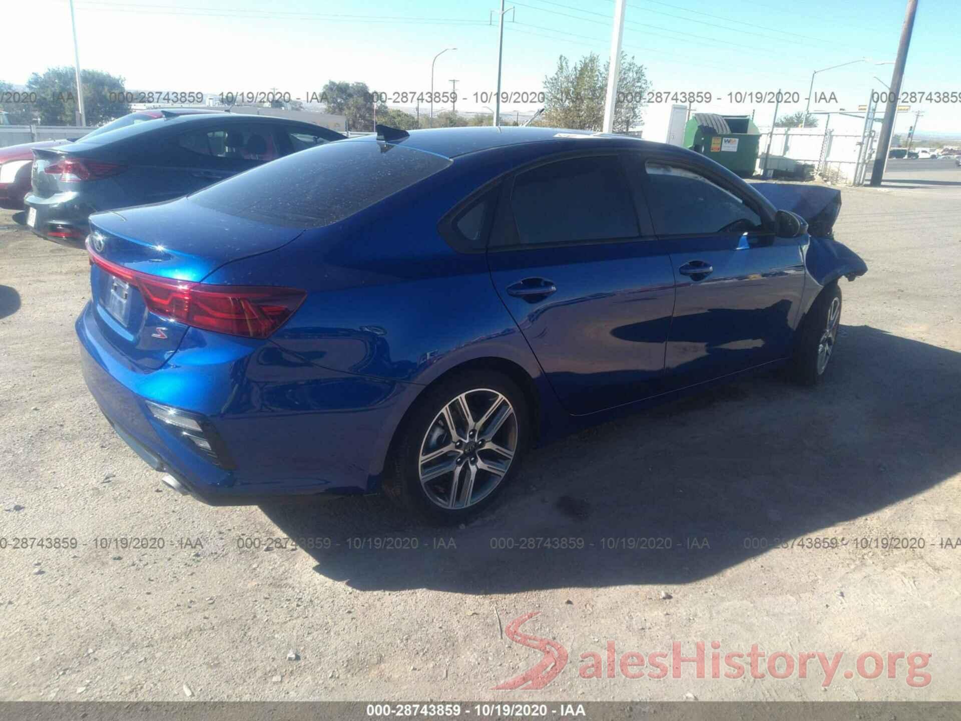 3KPF34ADXKE106167 2019 KIA FORTE