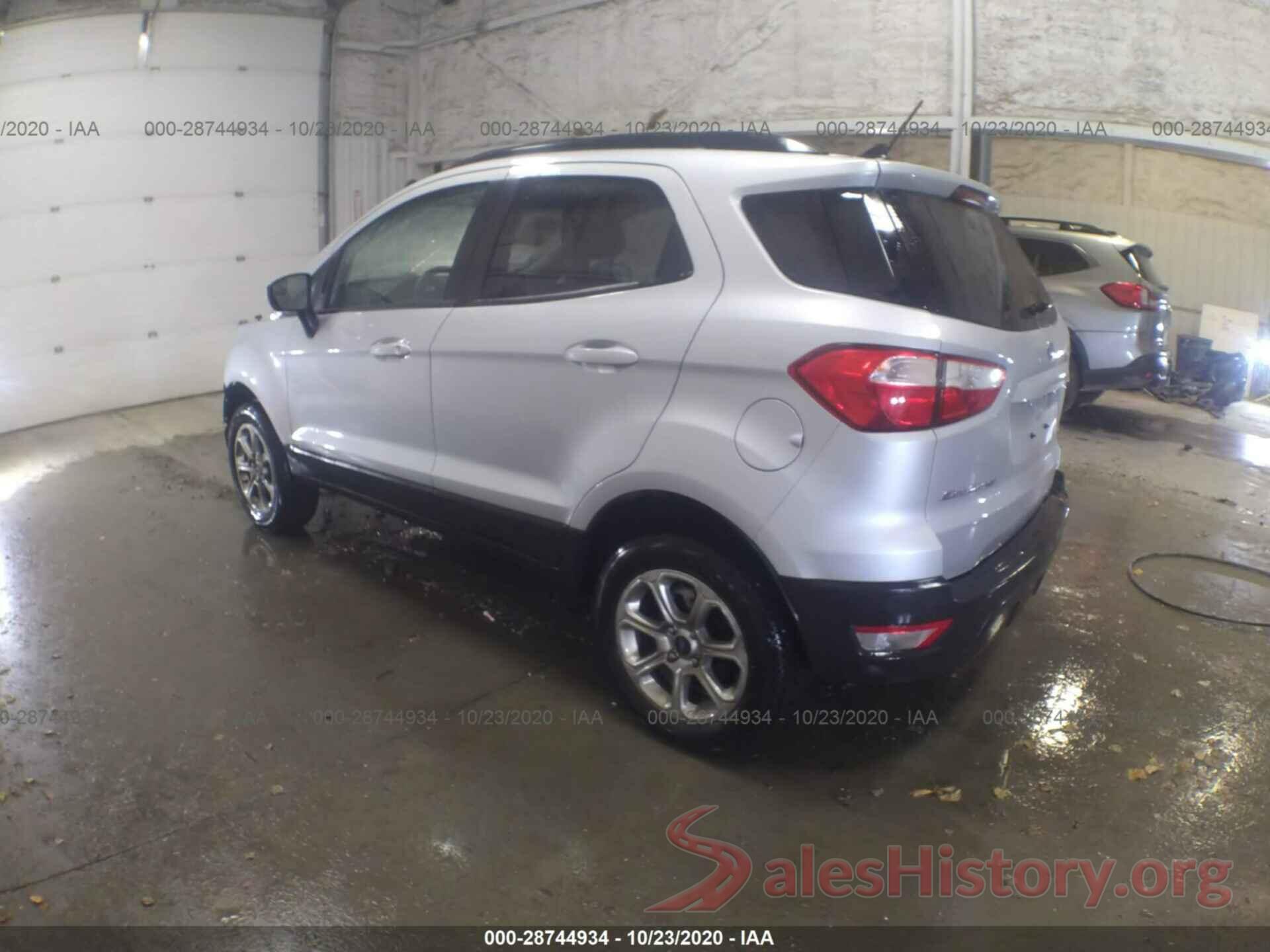 MAJ6S3GLXKC289630 2019 FORD ECOSPORT