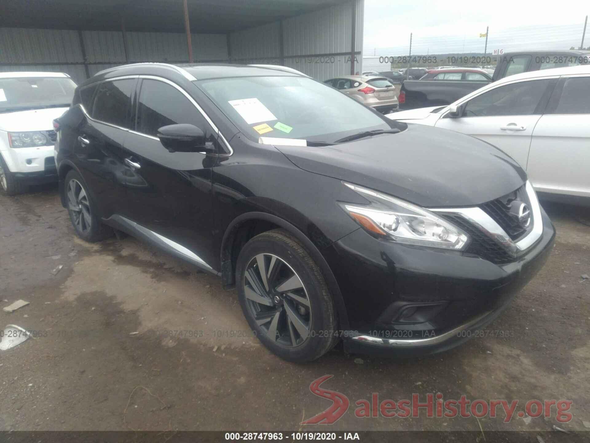 5N1AZ2MGXGN143141 2016 NISSAN MURANO