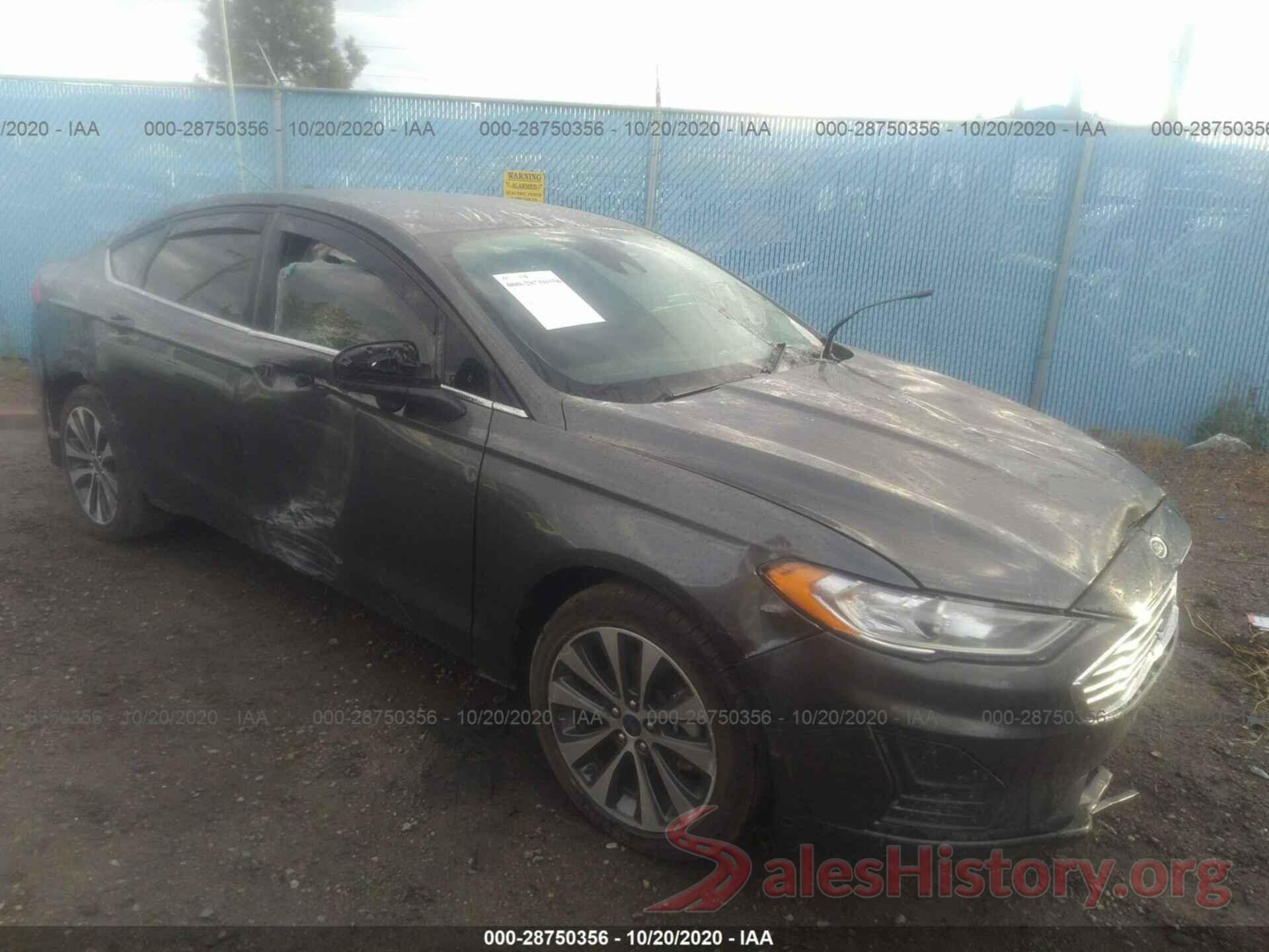 3FA6P0T91KR284893 2019 FORD FUSION