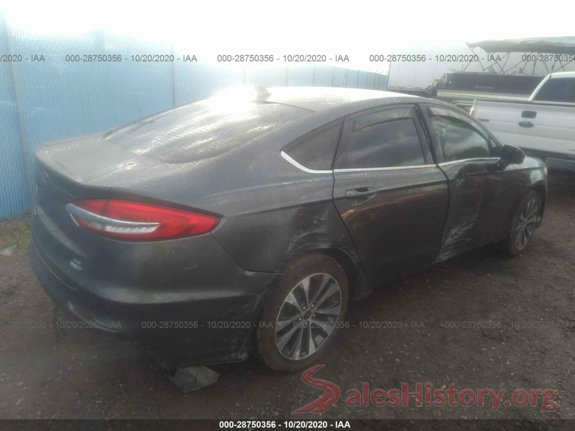 3FA6P0T91KR284893 2019 FORD FUSION