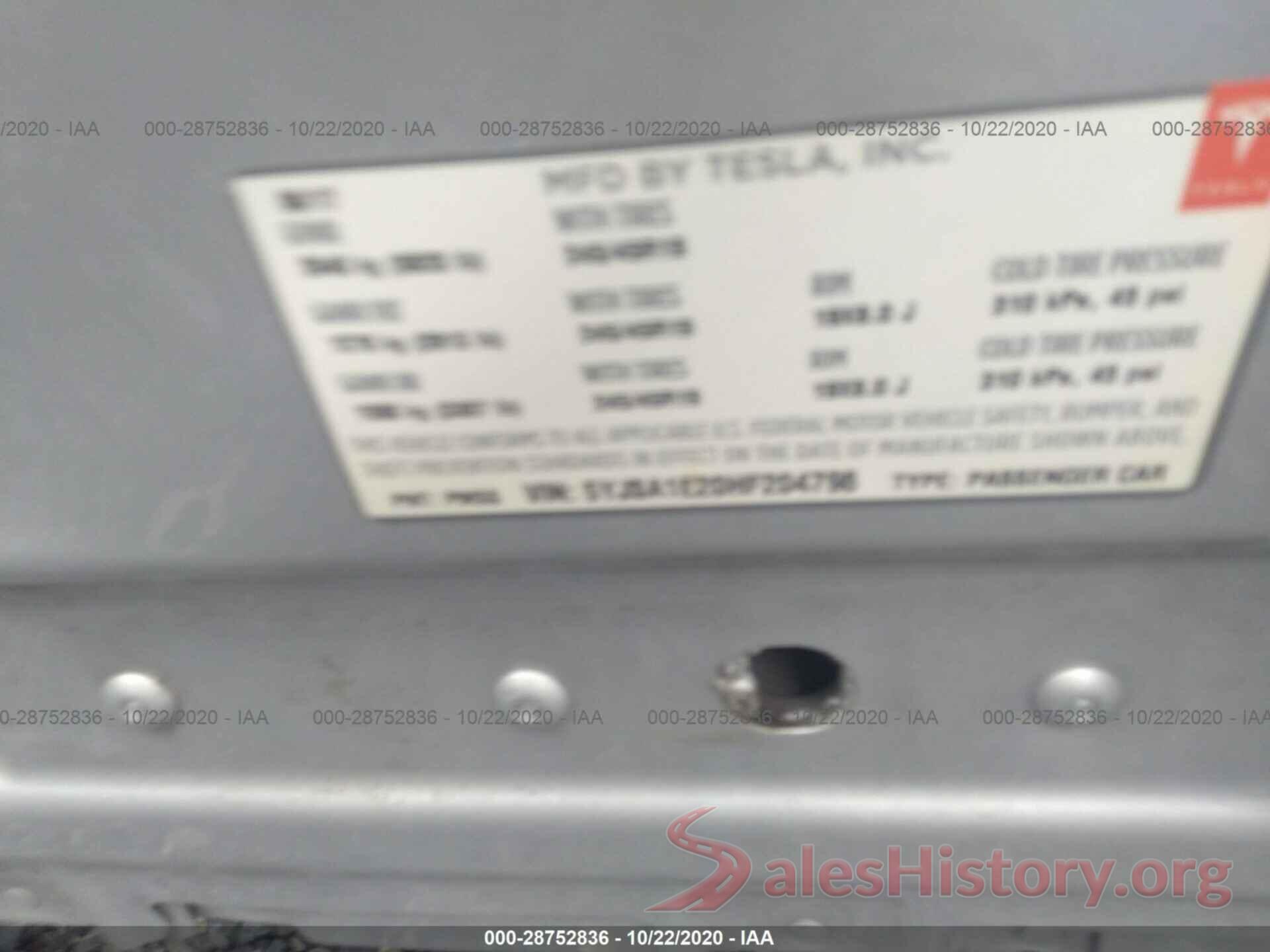 5YJSA1E20HF204798 2017 TESLA MODEL S