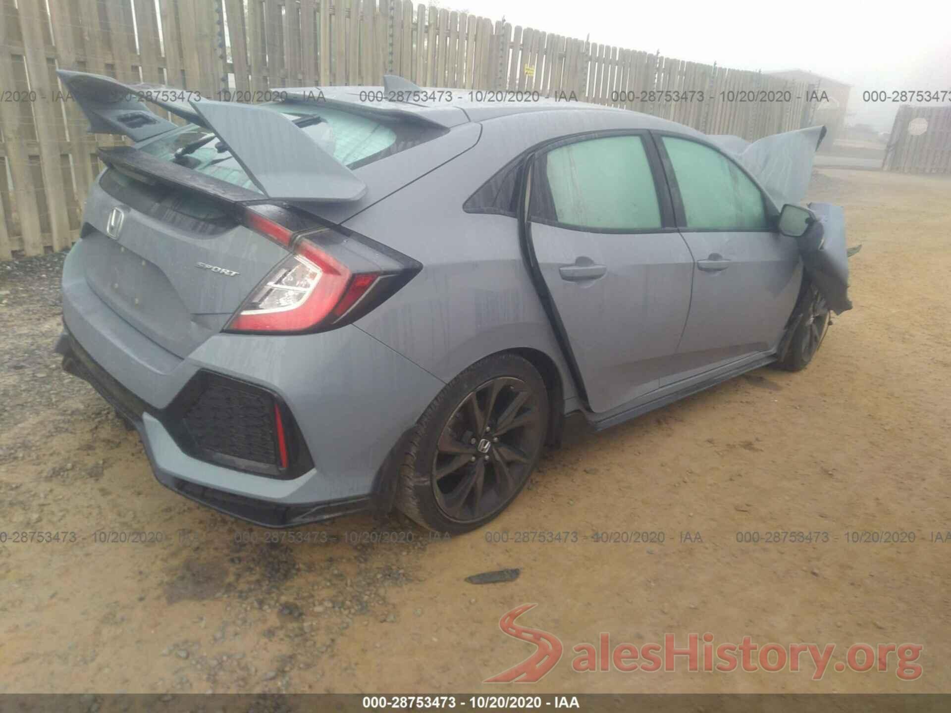 SHHFK7G42KU223276 2019 HONDA CIVIC HATCHBACK