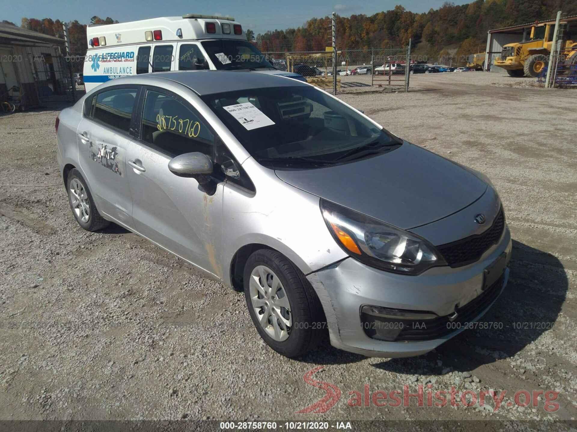 KNADM4A32G6552500 2016 KIA RIO