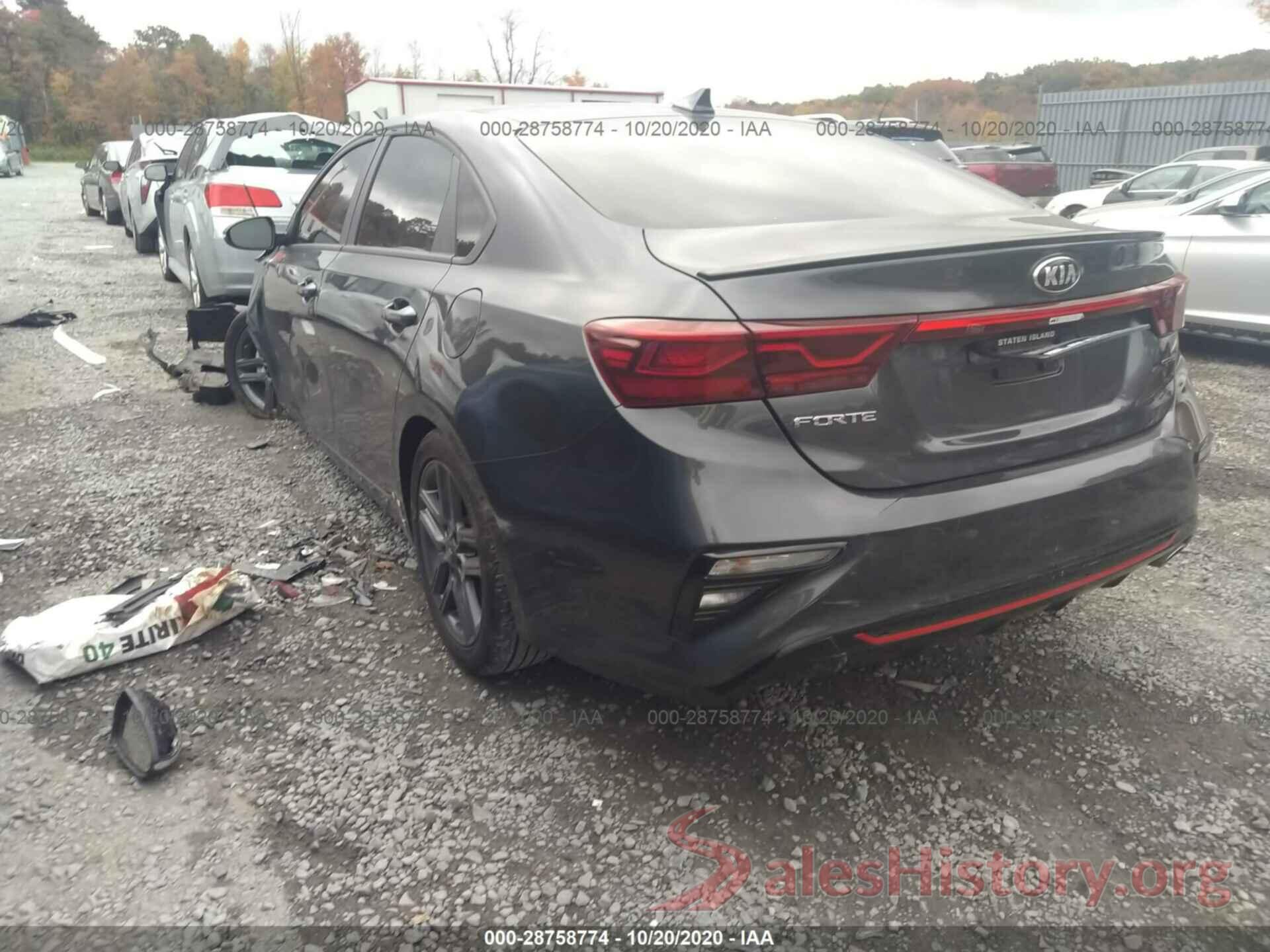 3KPF34AD7LE158633 2020 KIA FORTE