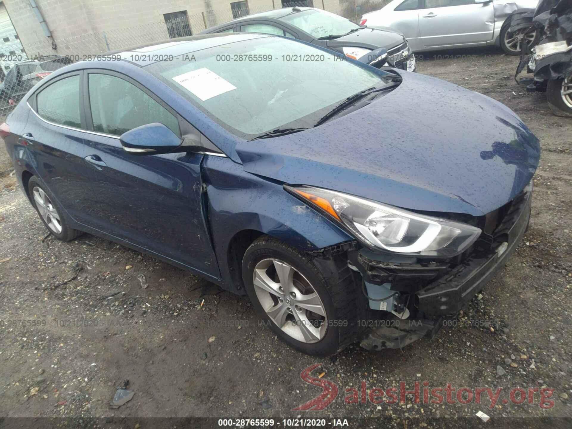 5NPDH4AE7GH680679 2016 HYUNDAI ELANTRA