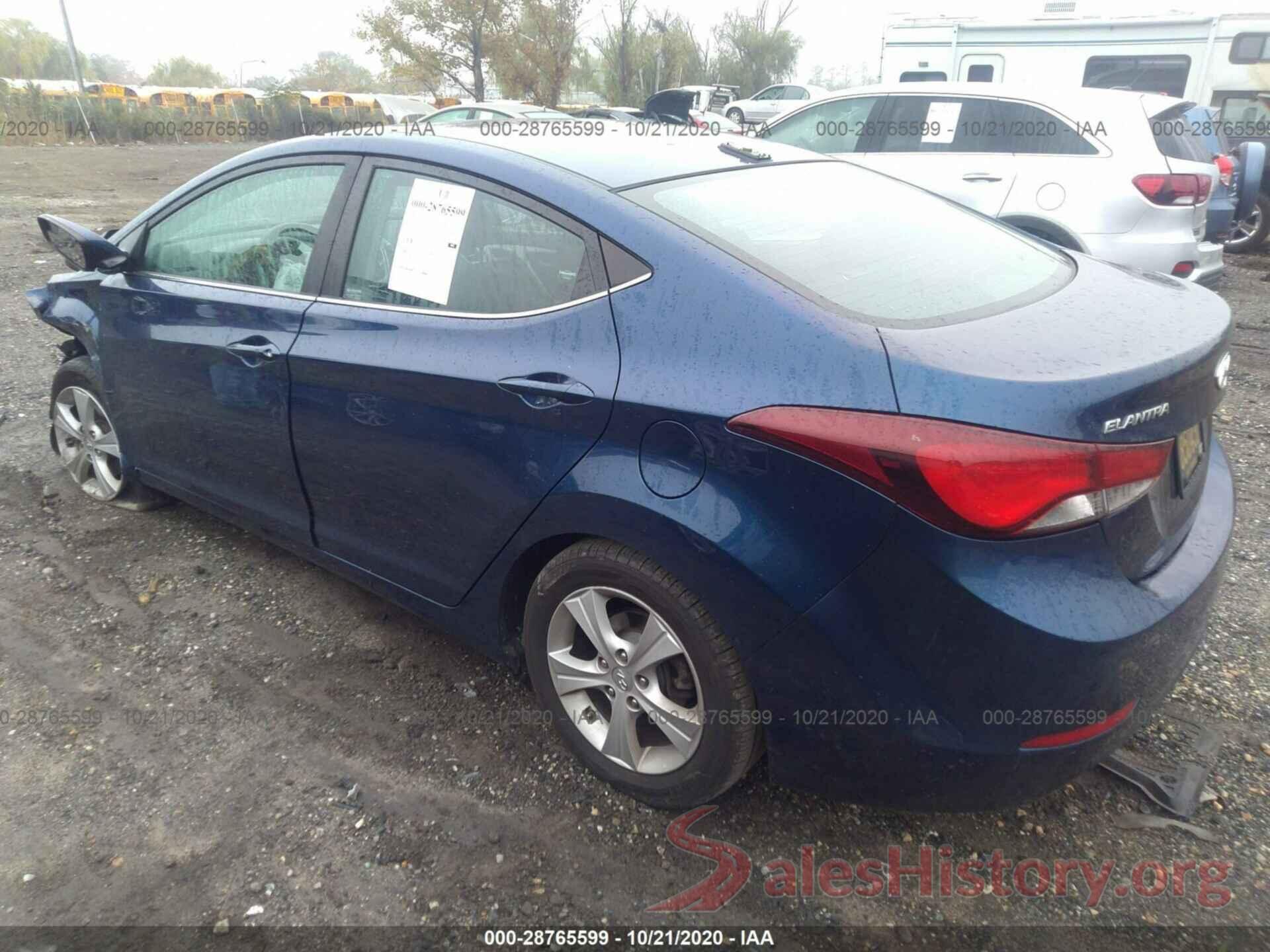 5NPDH4AE7GH680679 2016 HYUNDAI ELANTRA