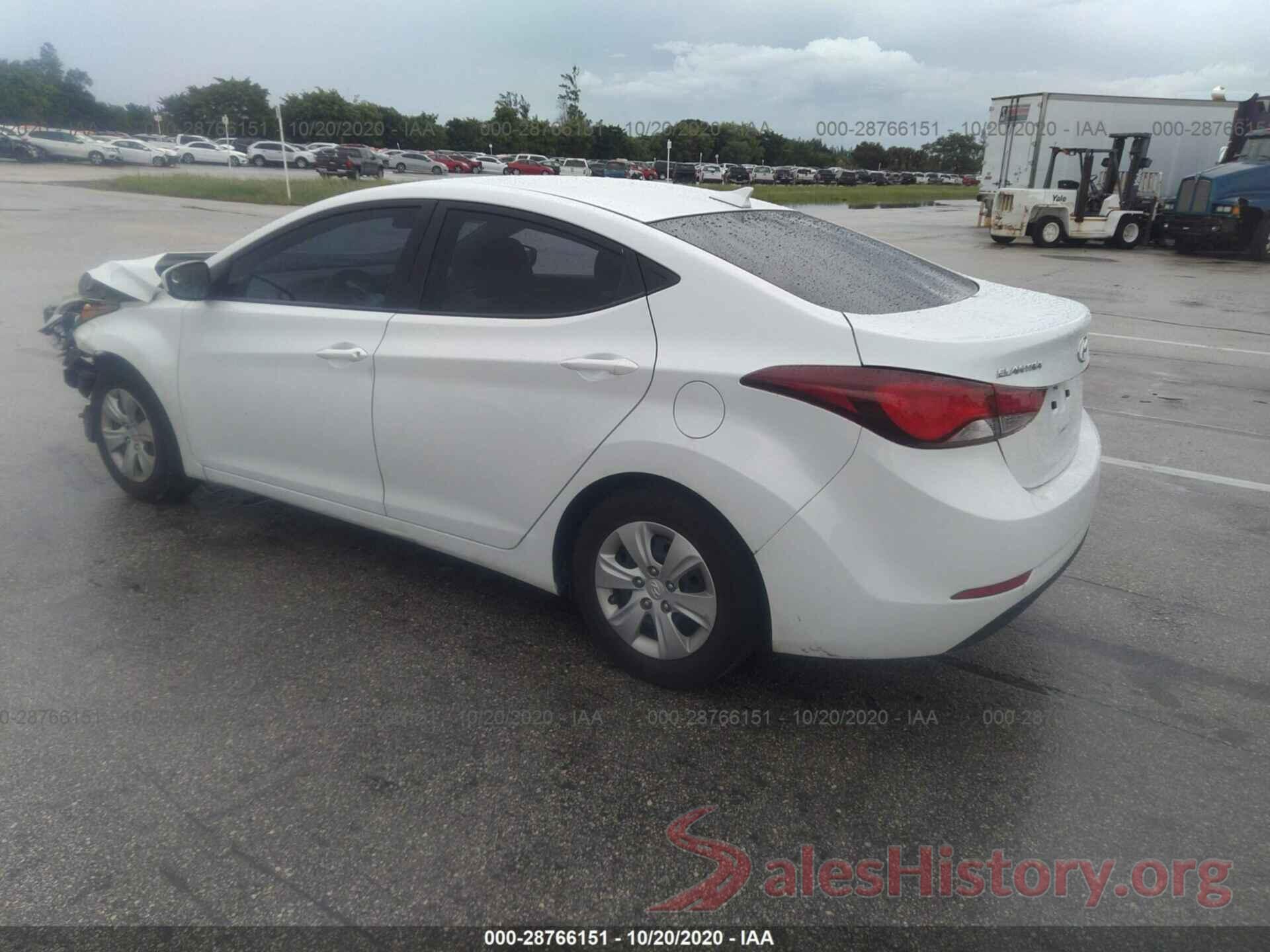 5NPDH4AE1GH663523 2016 HYUNDAI ELANTRA