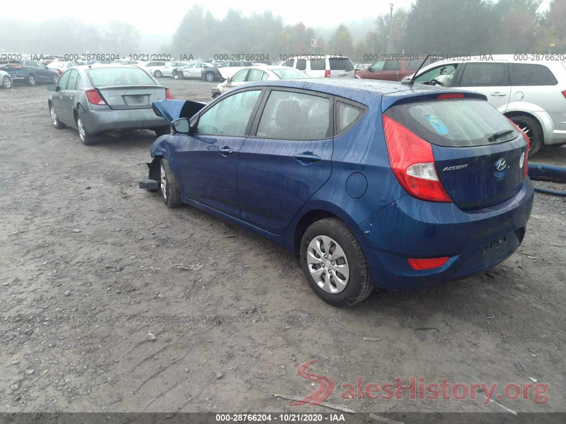 KMHCT5AE9GU237192 2016 HYUNDAI ACCENT