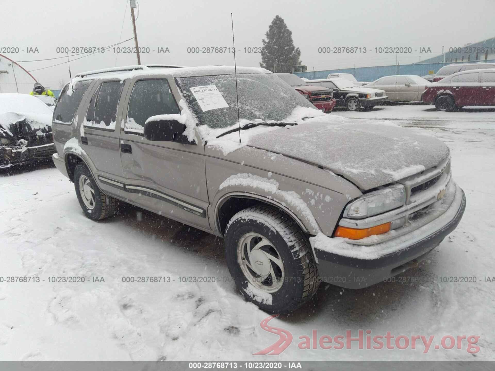 1GNDT13WX1K219205 2001 CHEVROLET BLAZER