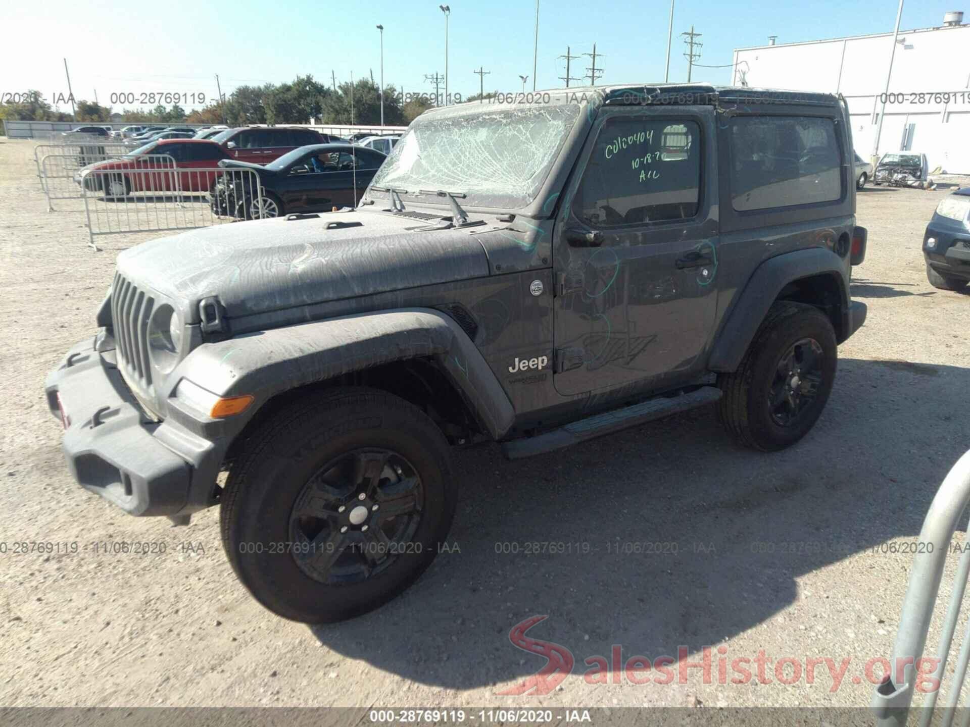 1C4GJXAN9LW302564 2020 JEEP WRANGLER