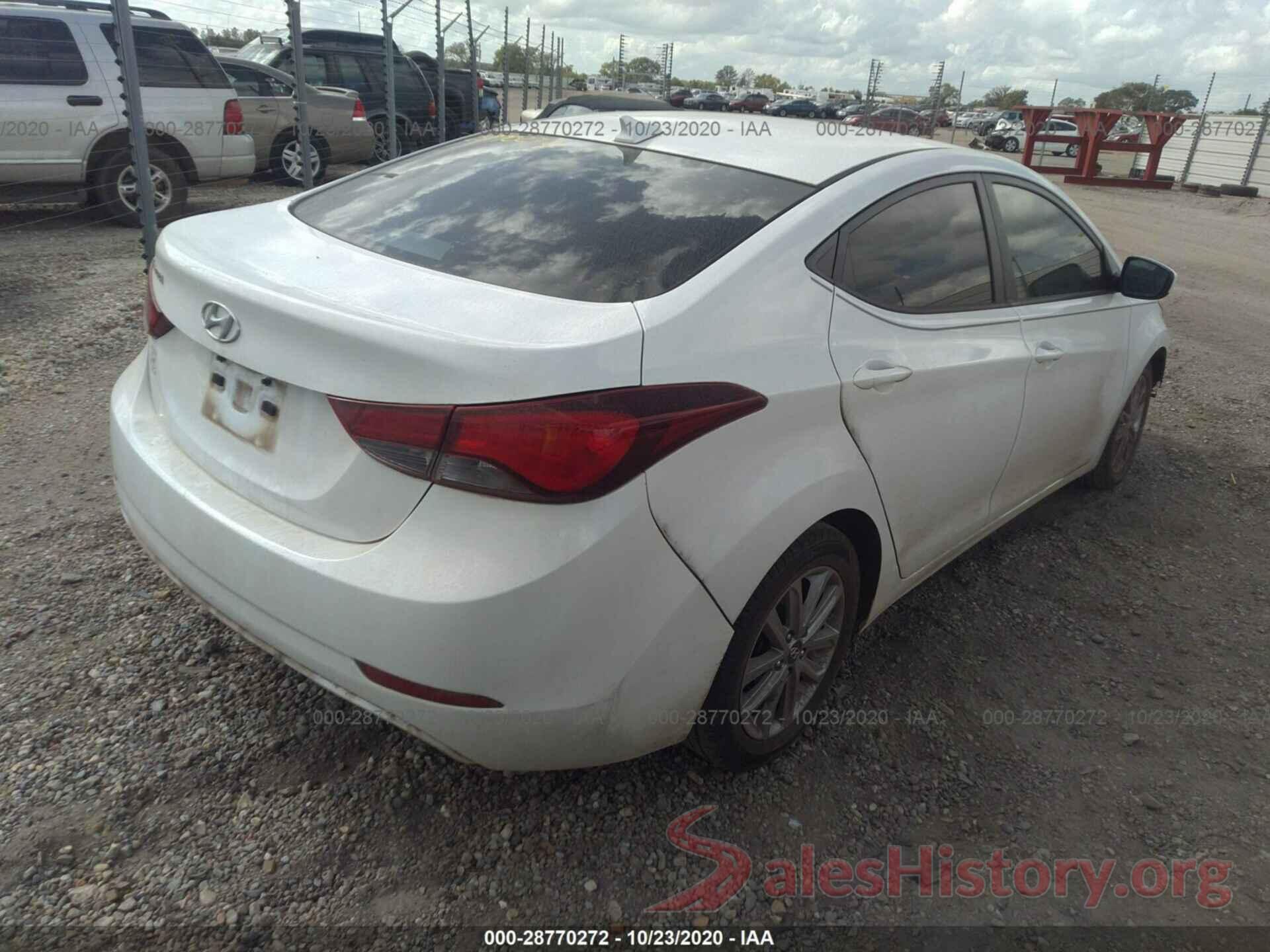 5NPDH4AE1GH771429 2016 HYUNDAI ELANTRA