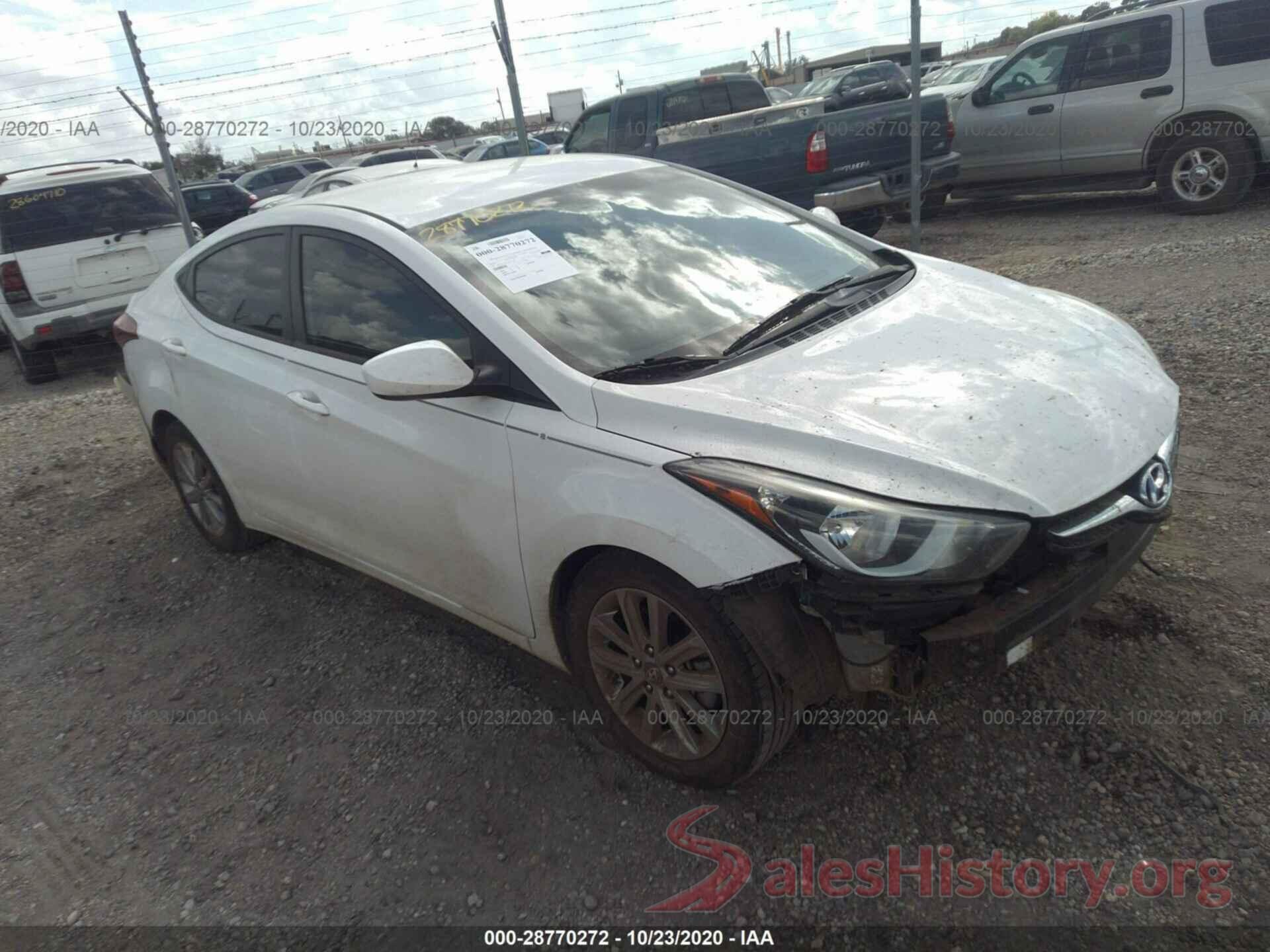 5NPDH4AE1GH771429 2016 HYUNDAI ELANTRA