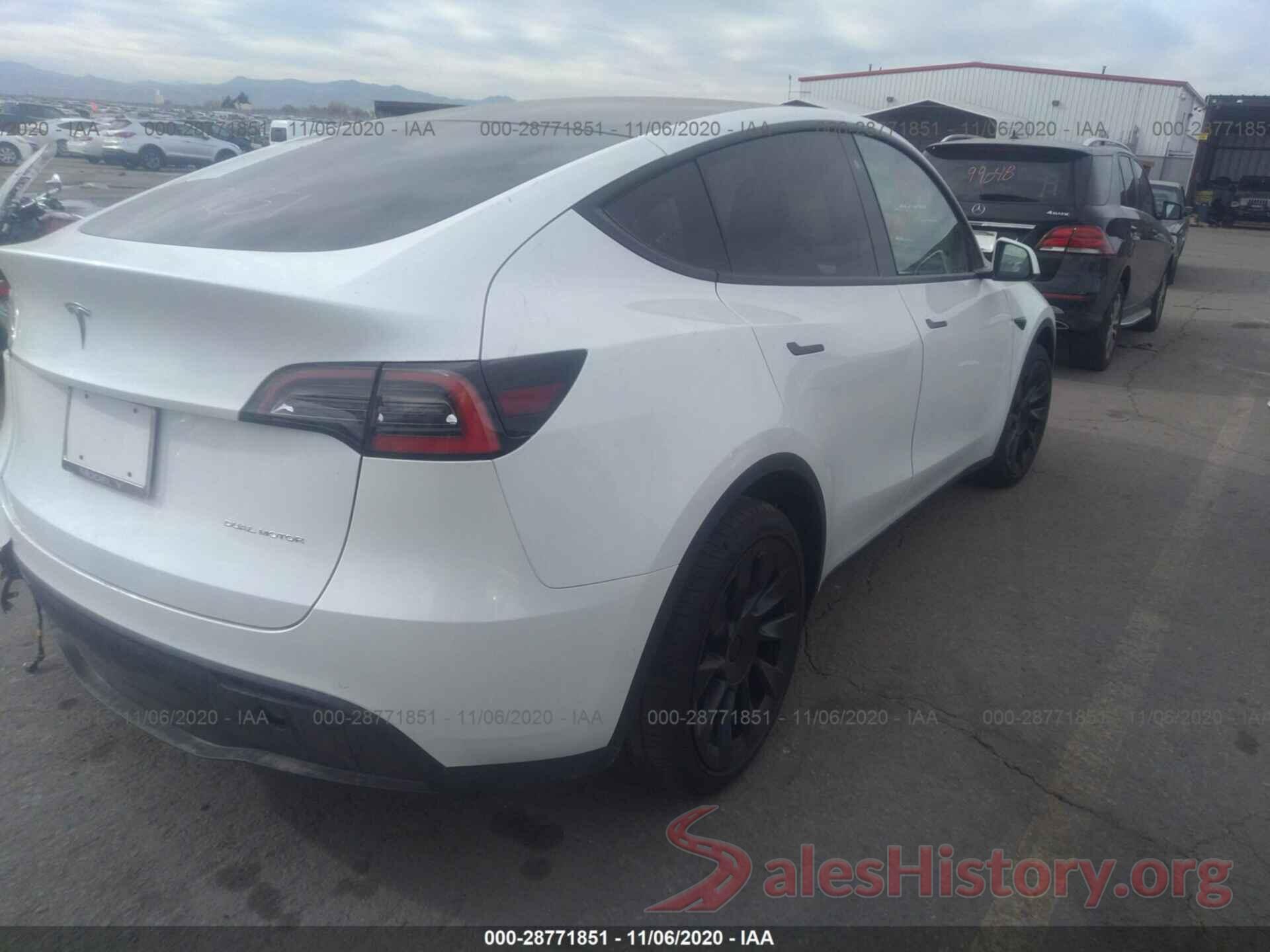 5YJYGDEE5LF040543 2020 TESLA MODEL Y