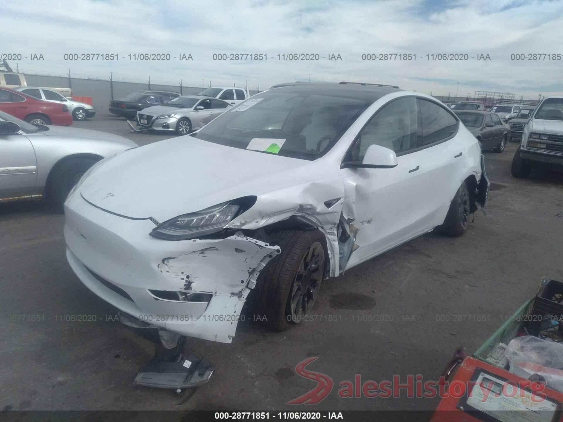 5YJYGDEE5LF040543 2020 TESLA MODEL Y