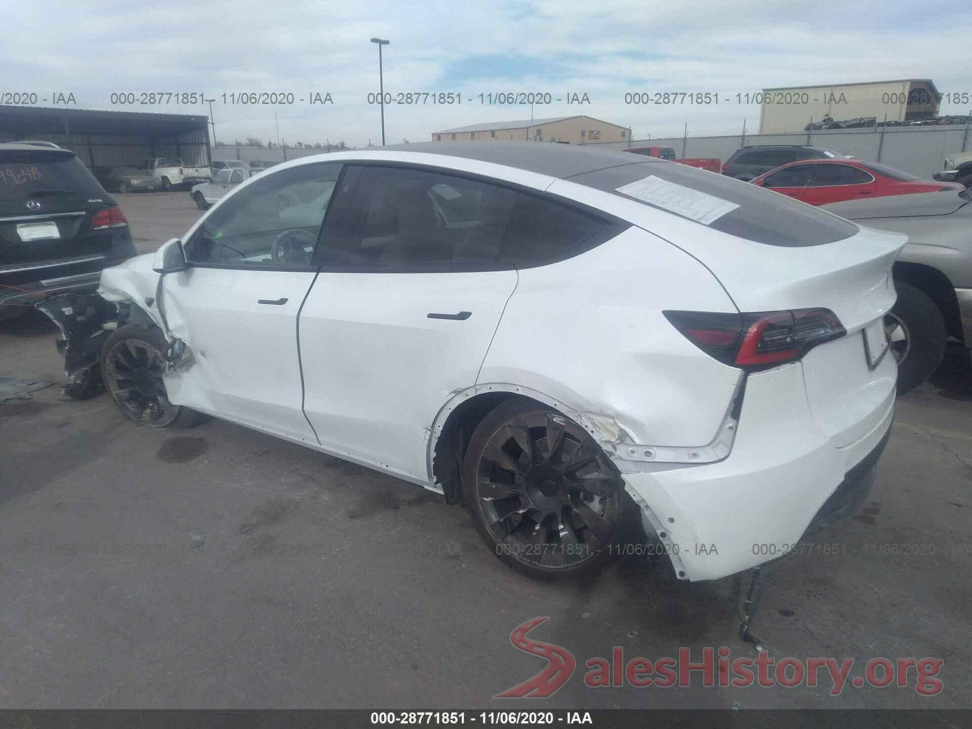 5YJYGDEE5LF040543 2020 TESLA MODEL Y