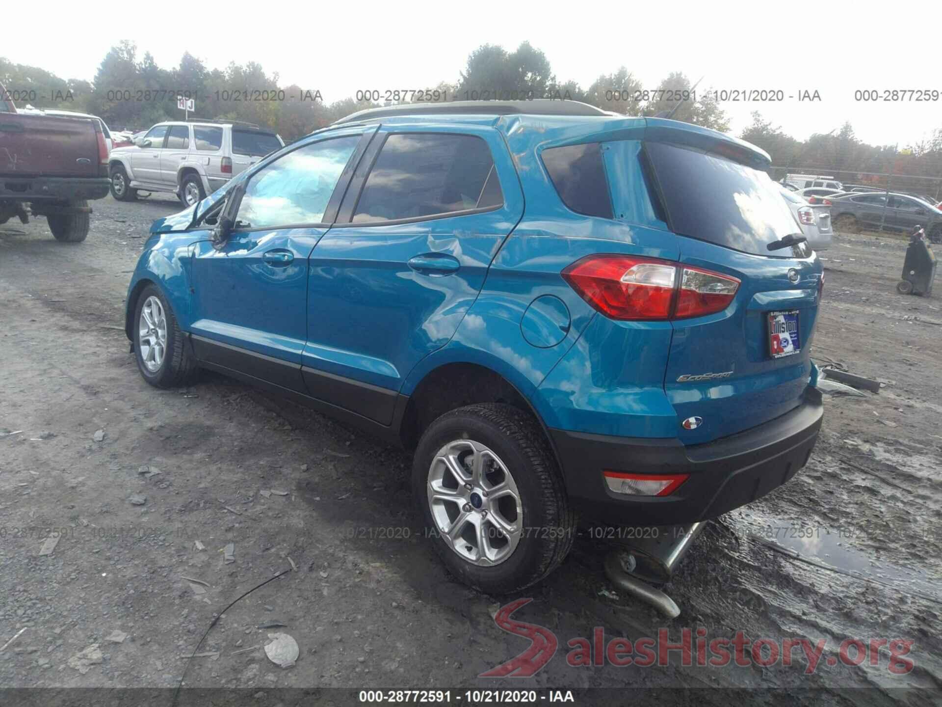 MAJ6S3GL9LC357191 2020 FORD ECOSPORT