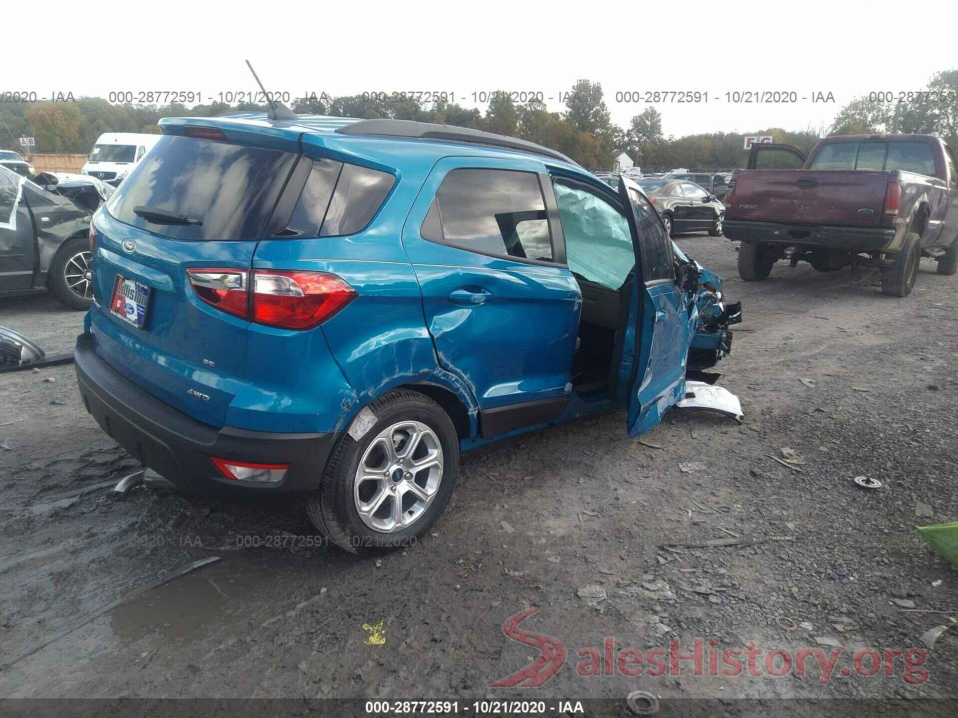 MAJ6S3GL9LC357191 2020 FORD ECOSPORT