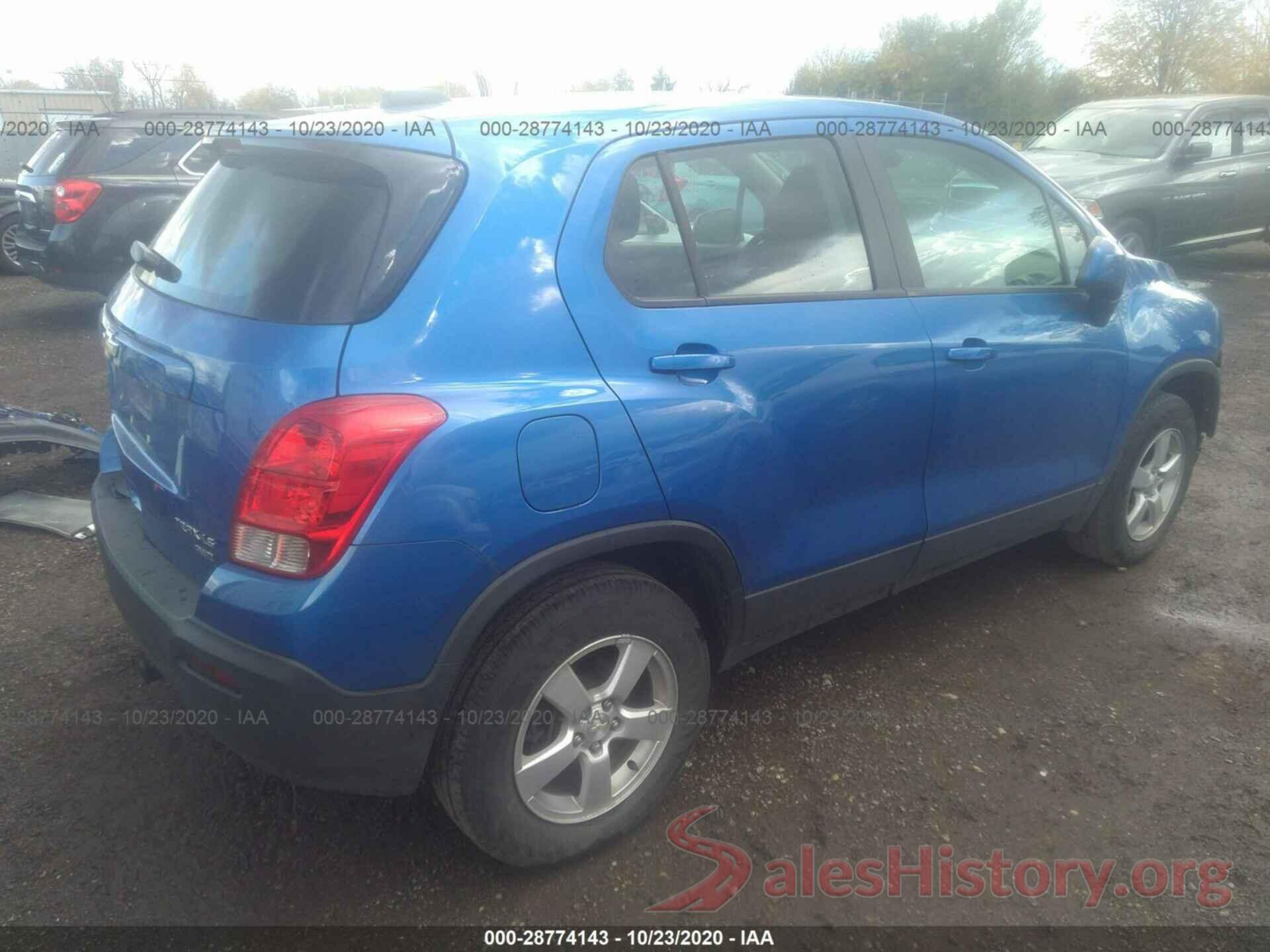 KL7CJNSB2GB582264 2016 CHEVROLET TRAX