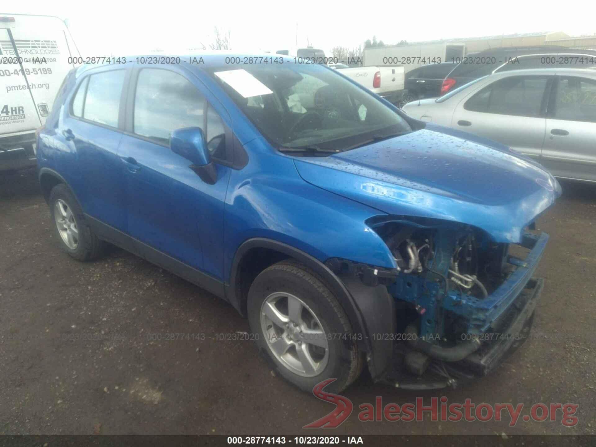 KL7CJNSB2GB582264 2016 CHEVROLET TRAX