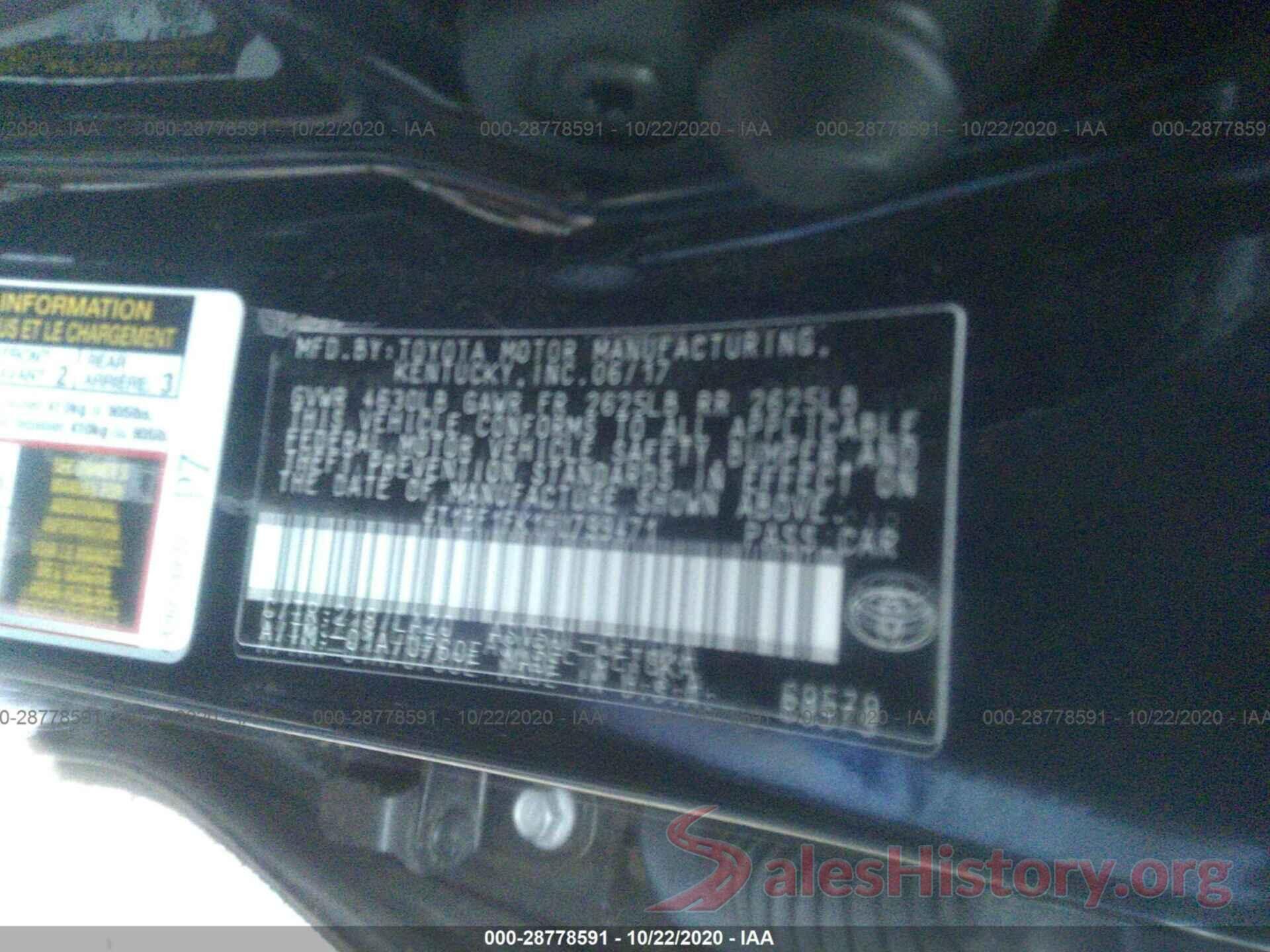 4T1BF1FK1HU799471 2017 TOYOTA CAMRY