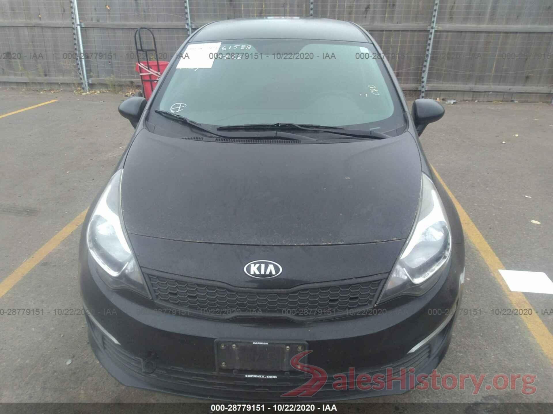 KNADM4A30H6015822 2017 KIA RIO