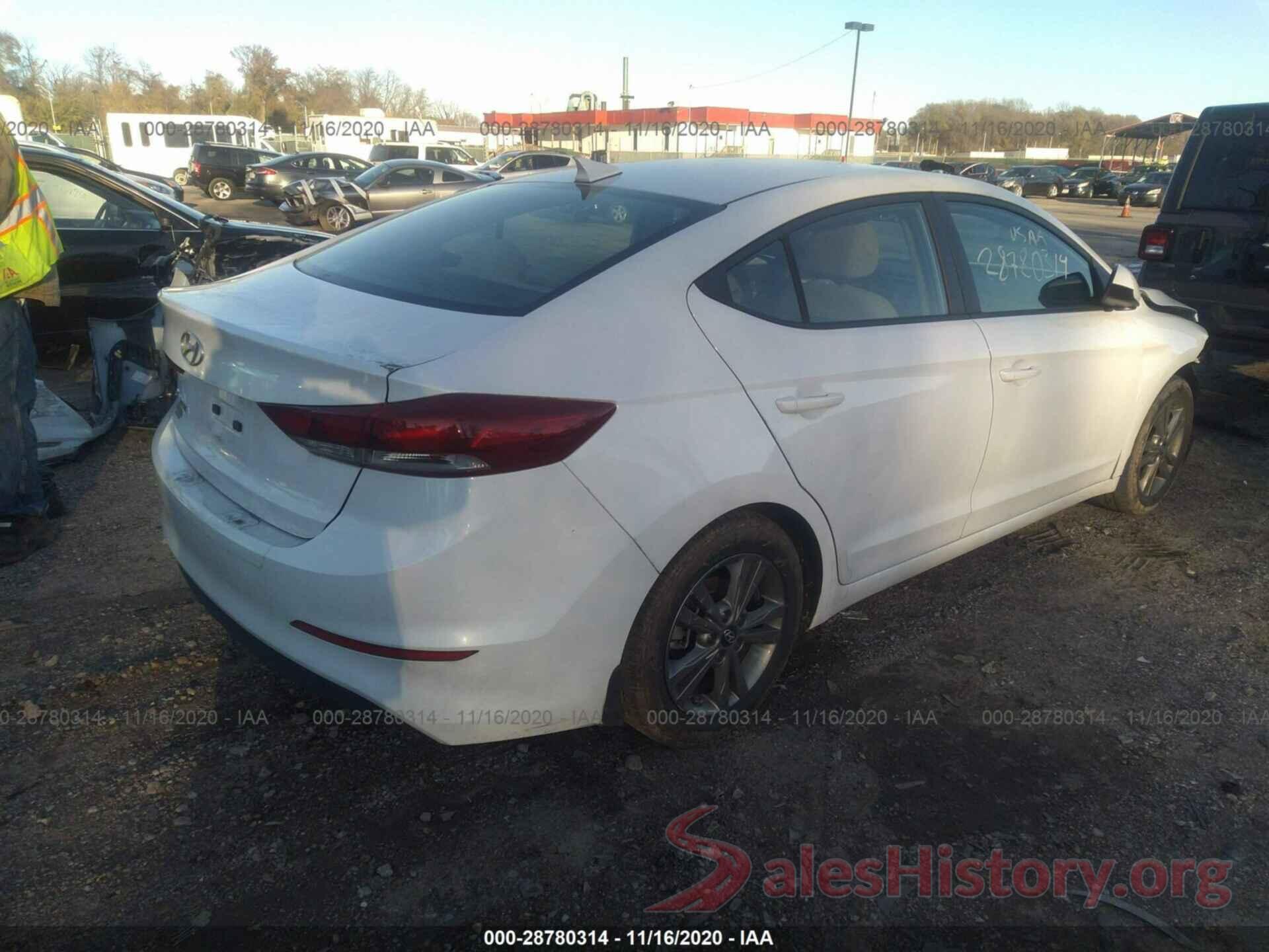 5NPD84LF3JH343262 2018 HYUNDAI ELANTRA