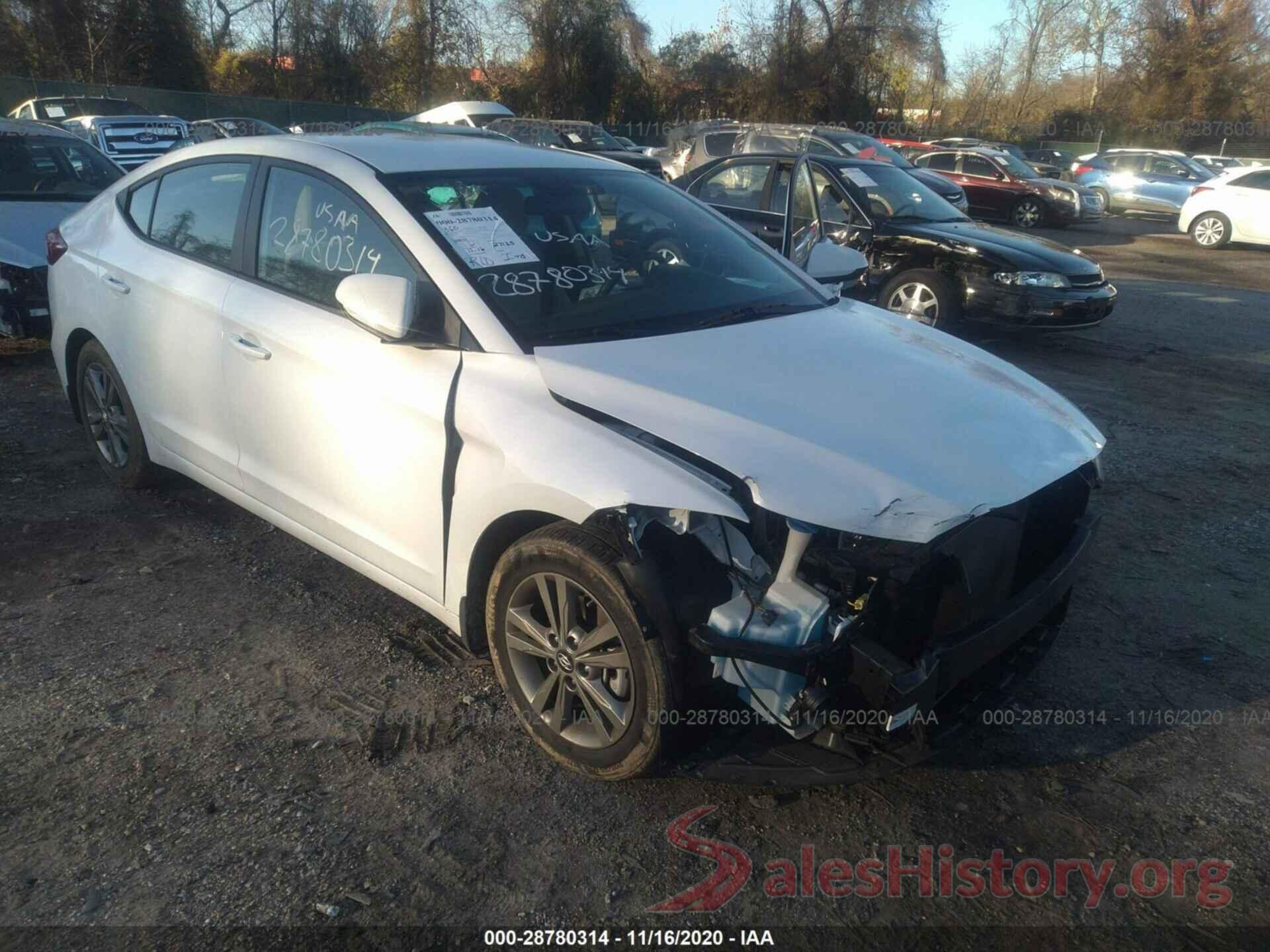 5NPD84LF3JH343262 2018 HYUNDAI ELANTRA