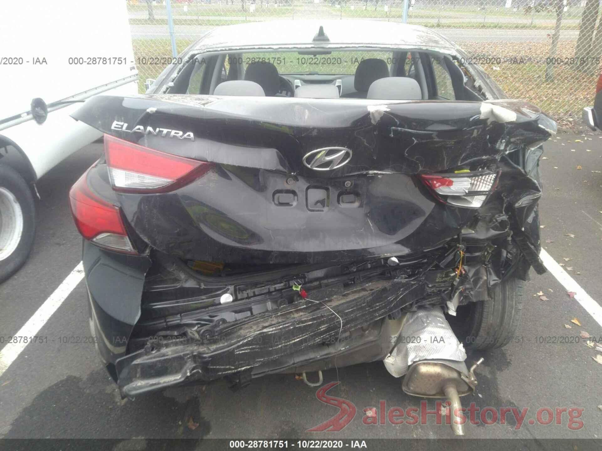 5NPDH4AE9GH733981 2016 HYUNDAI ELANTRA