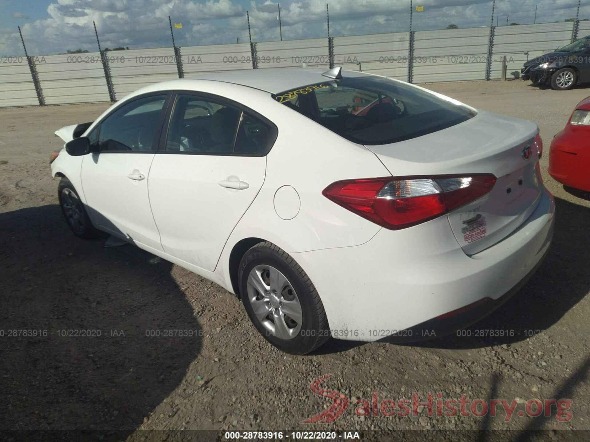 KNAFK4A65G5441924 2016 KIA FORTE