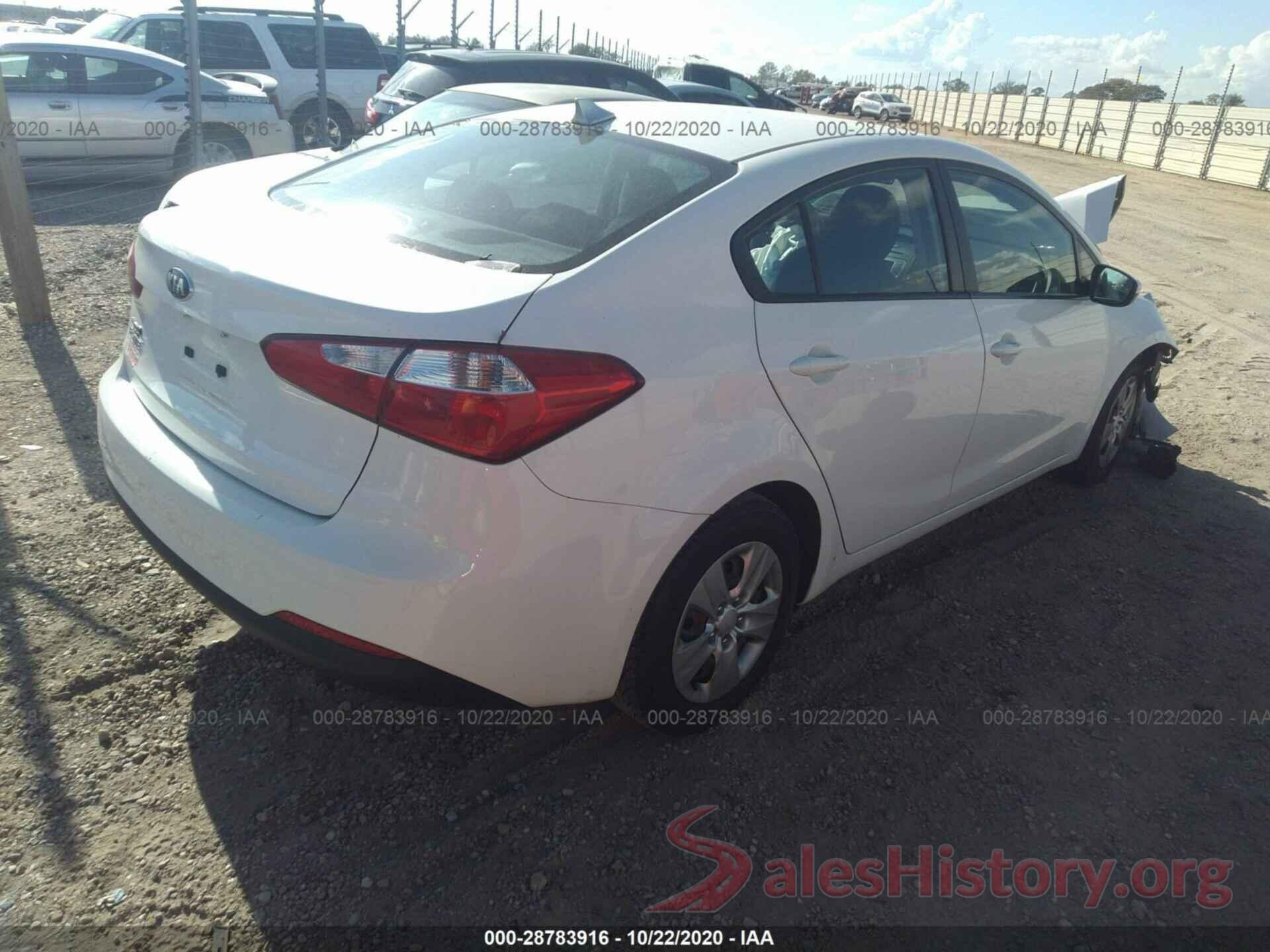 KNAFK4A65G5441924 2016 KIA FORTE