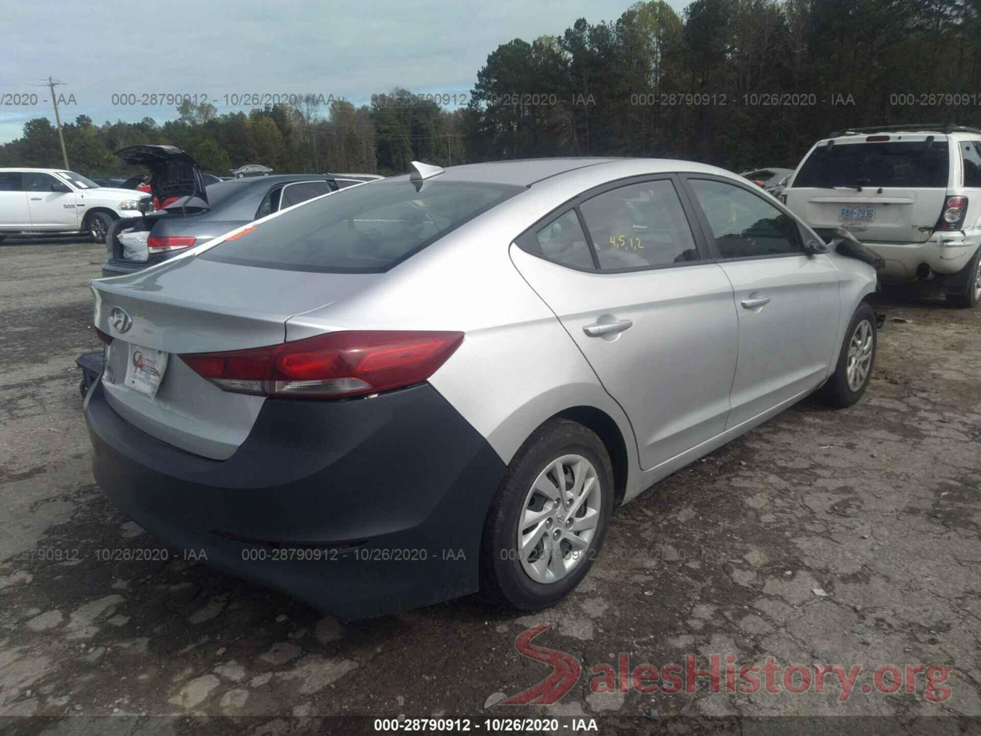 5NPD74LF6HH209259 2017 HYUNDAI ELANTRA