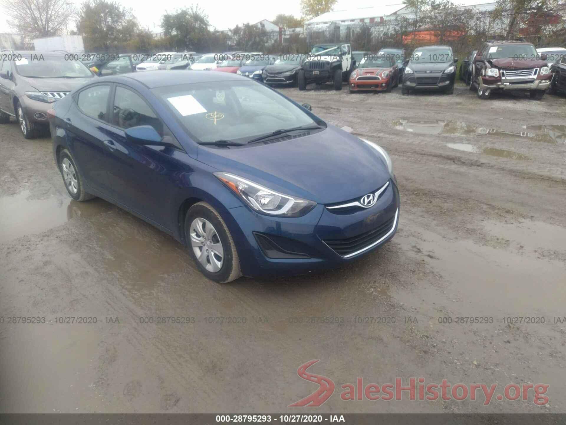 5NPDH4AE3GH712043 2016 HYUNDAI ELANTRA