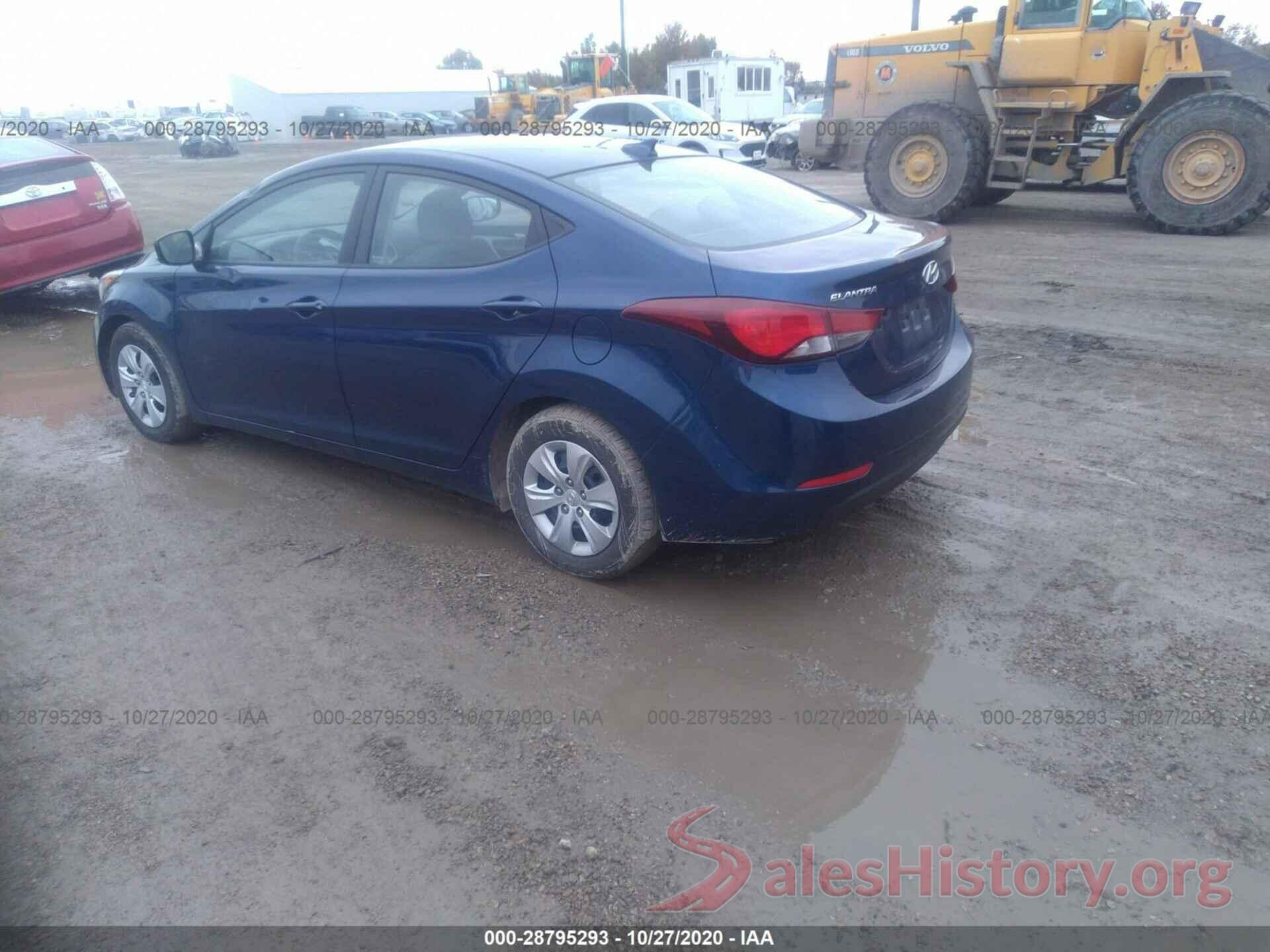 5NPDH4AE3GH712043 2016 HYUNDAI ELANTRA