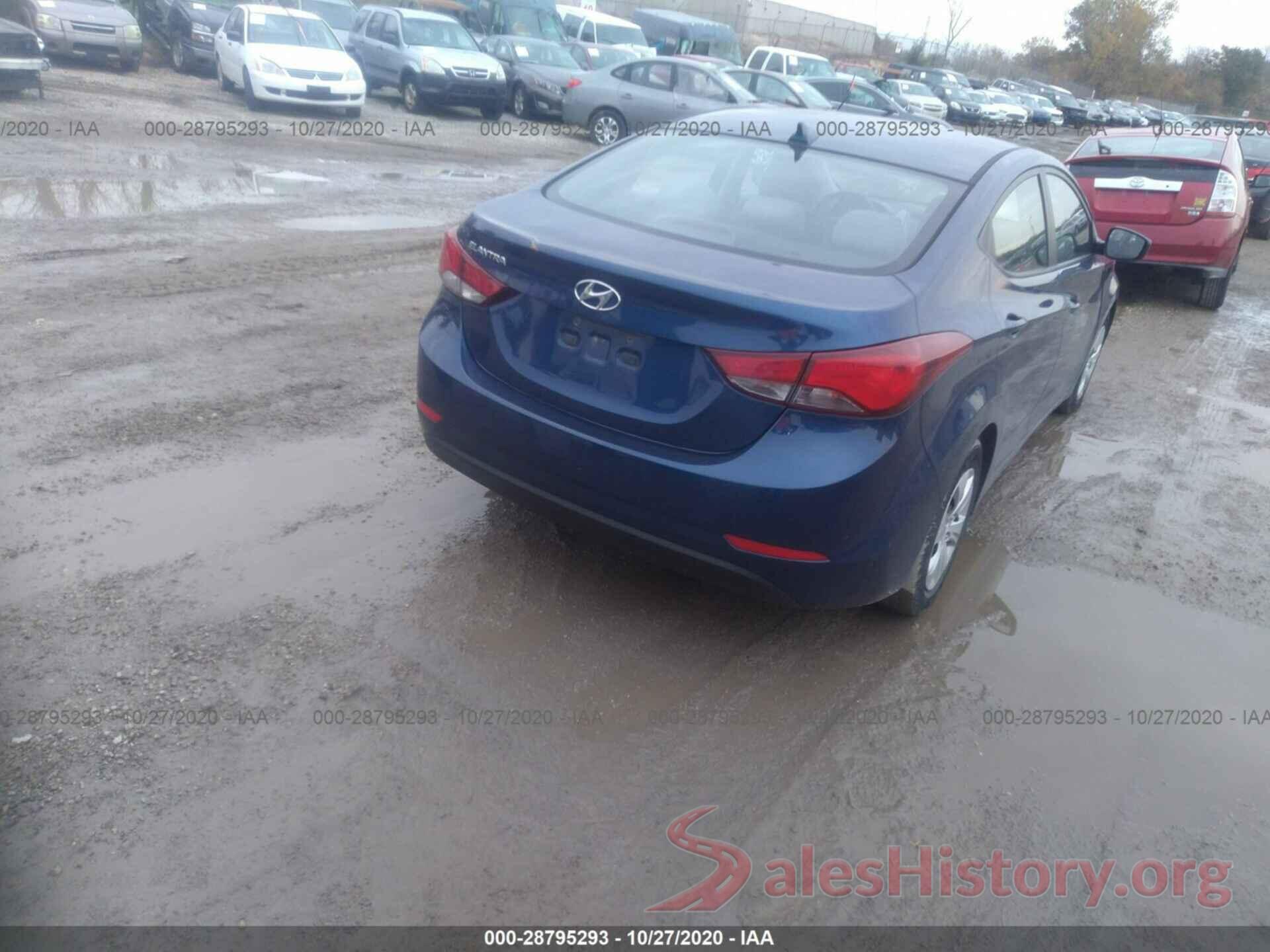 5NPDH4AE3GH712043 2016 HYUNDAI ELANTRA