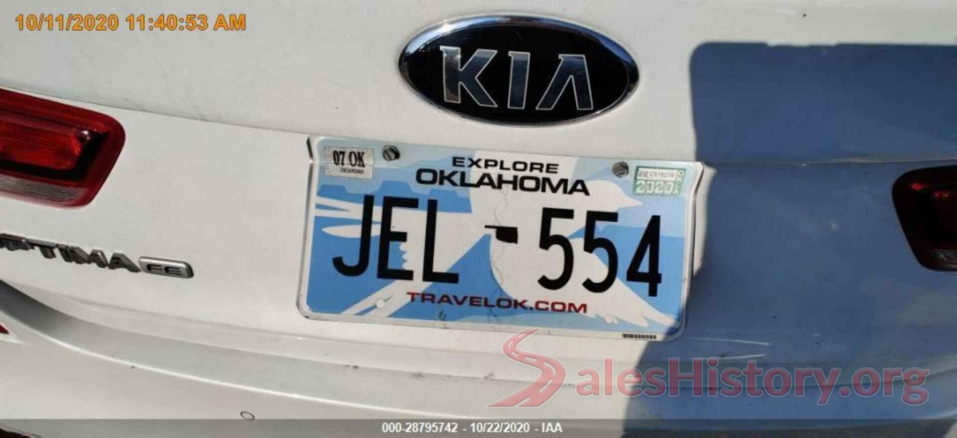 5XXGT4L33LG384961 2020 KIA OPTIMA