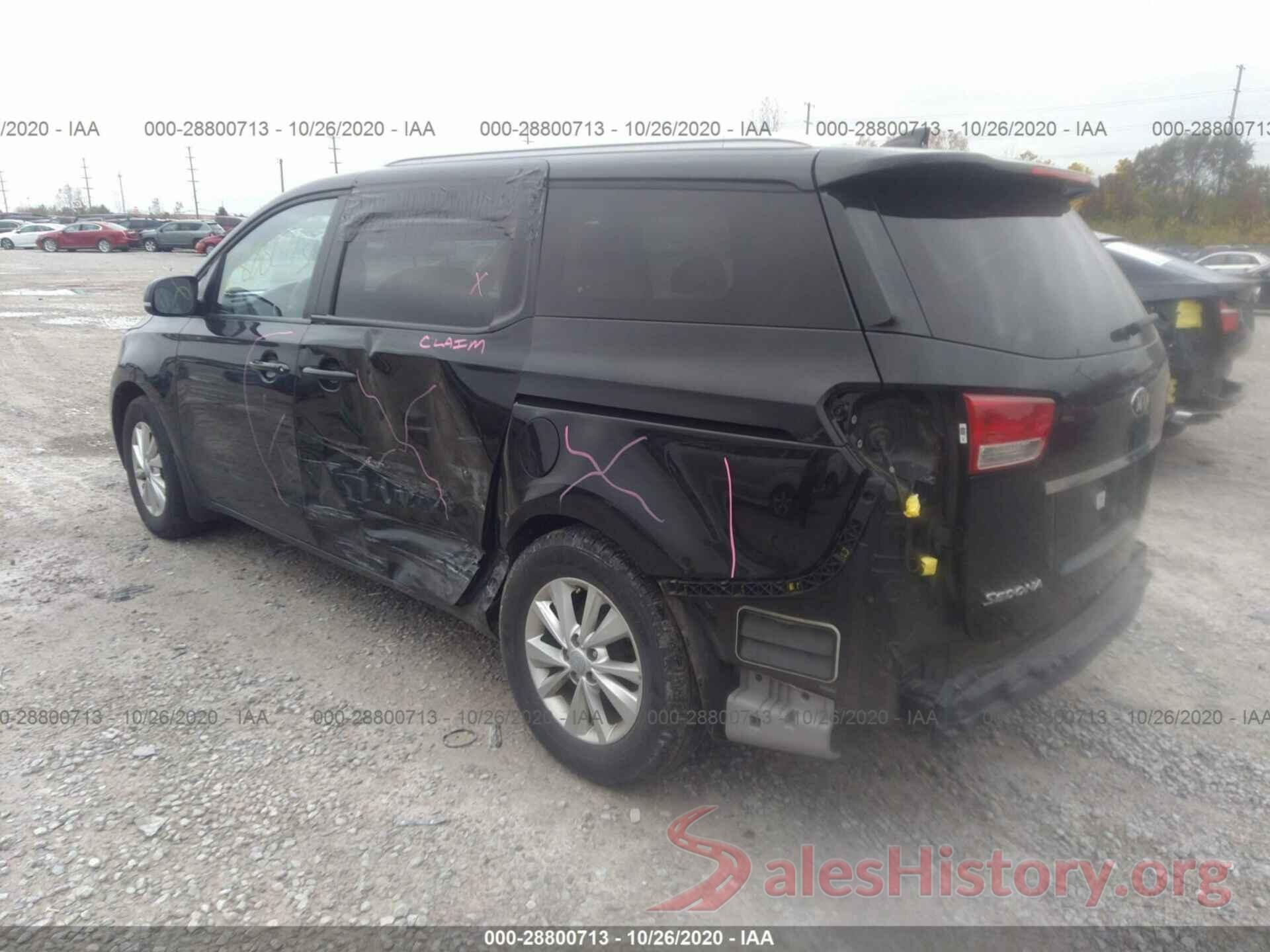 KNDMB5C18G6200760 2016 KIA SEDONA