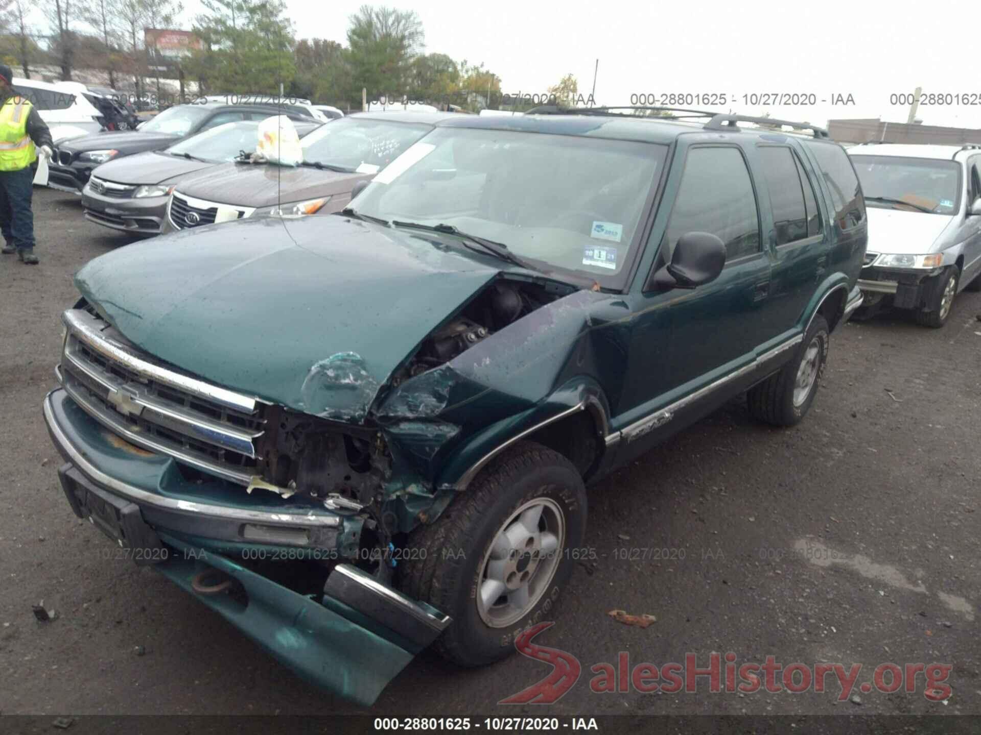 1GNDT13W5VK167813 1997 CHEVROLET BLAZER