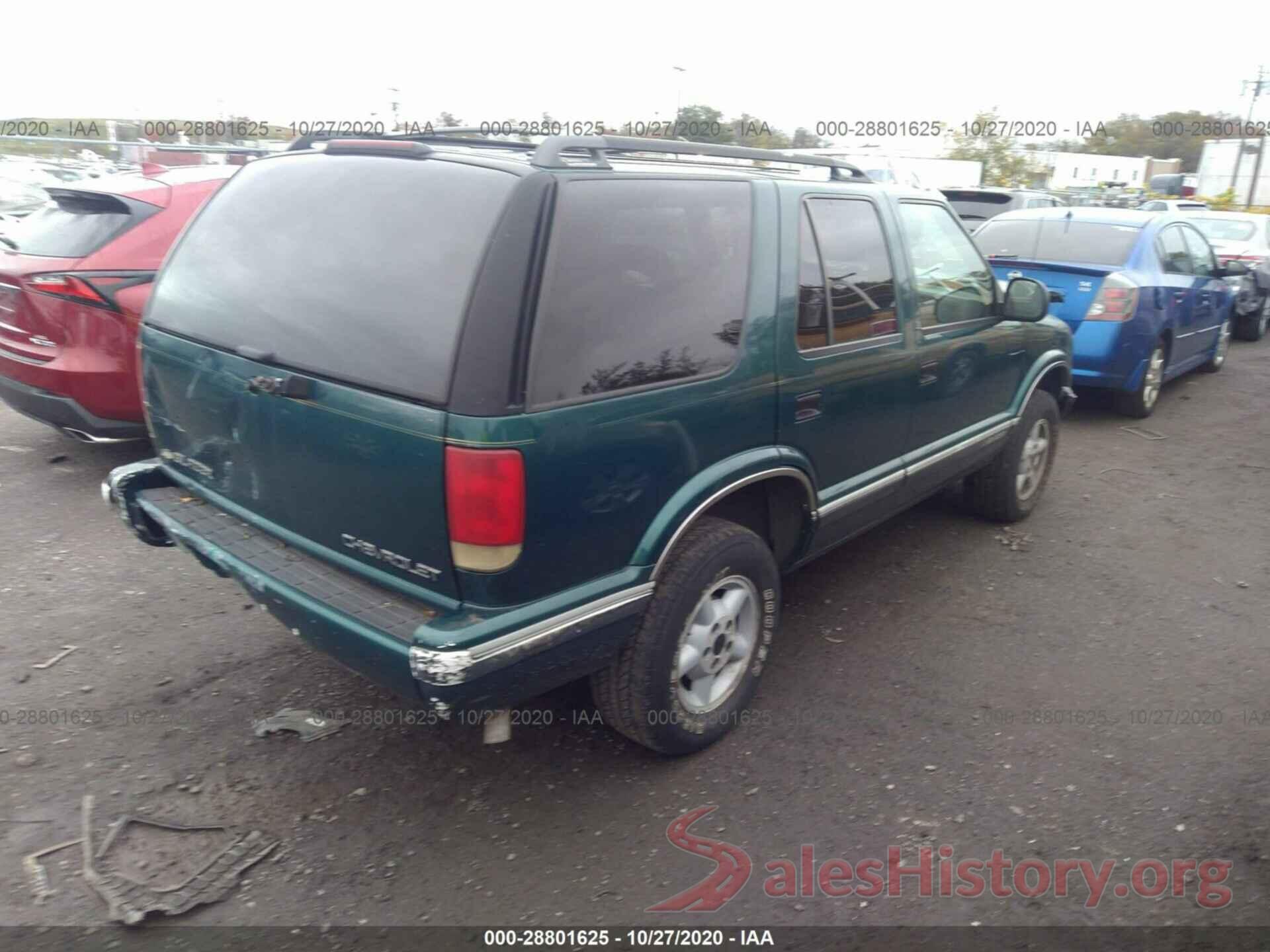 1GNDT13W5VK167813 1997 CHEVROLET BLAZER