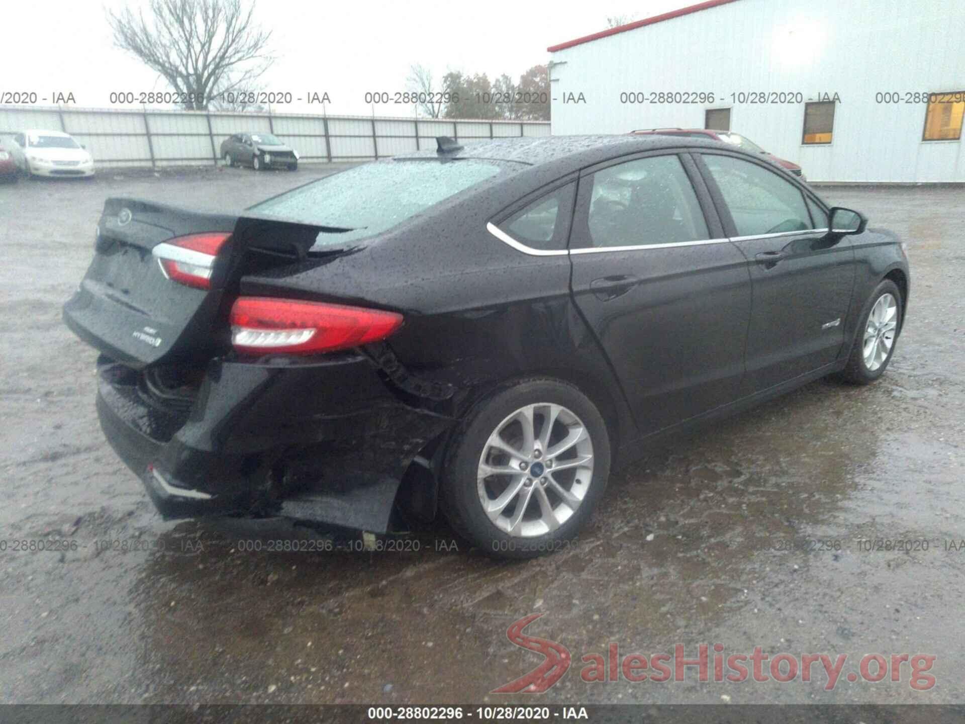 3FA6P0LU8KR107049 2019 FORD FUSION HYBRID