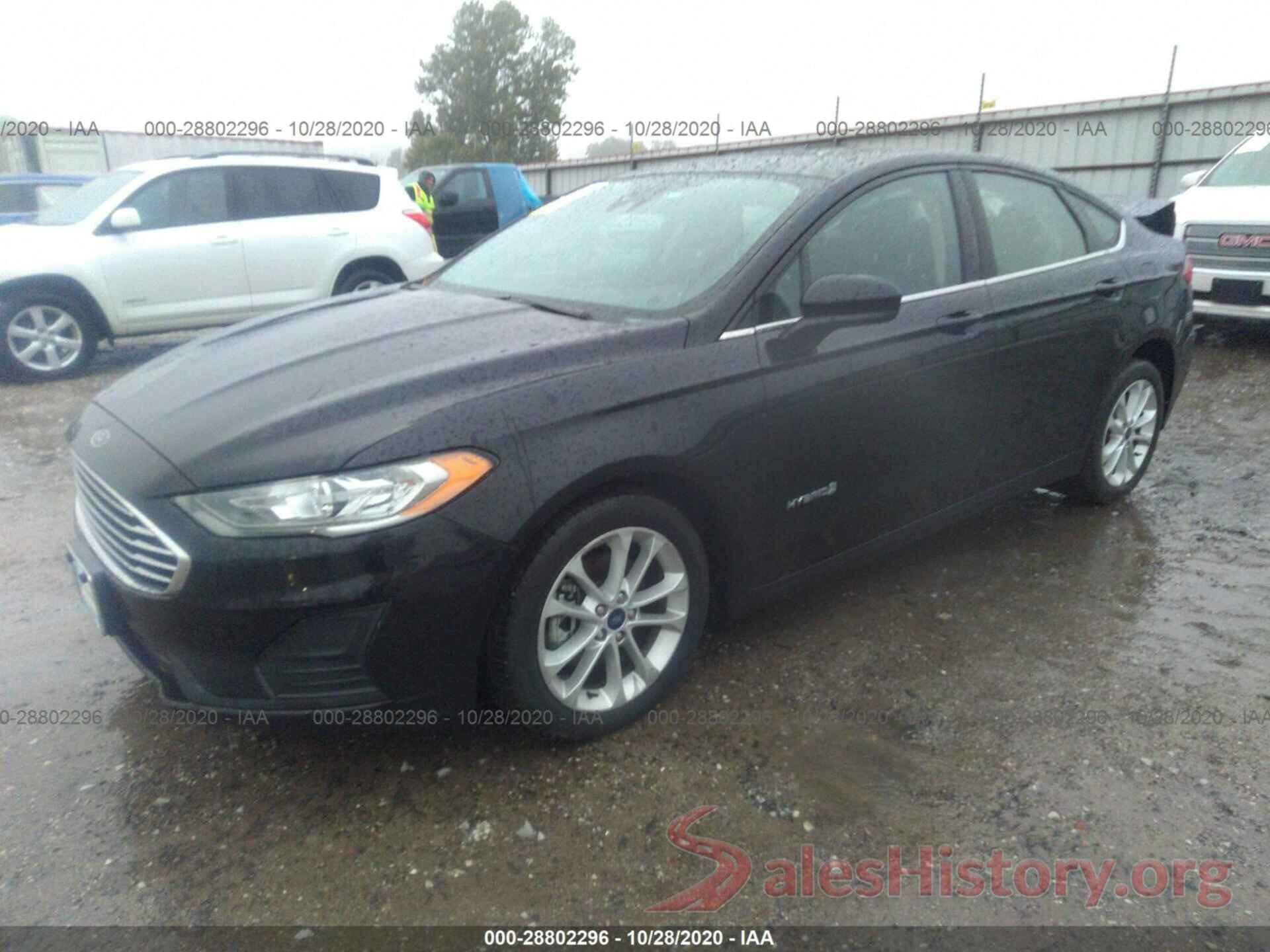 3FA6P0LU8KR107049 2019 FORD FUSION HYBRID