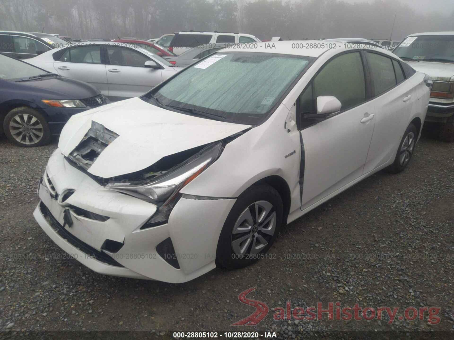 JTDKARFU1G3005785 2016 TOYOTA PRIUS